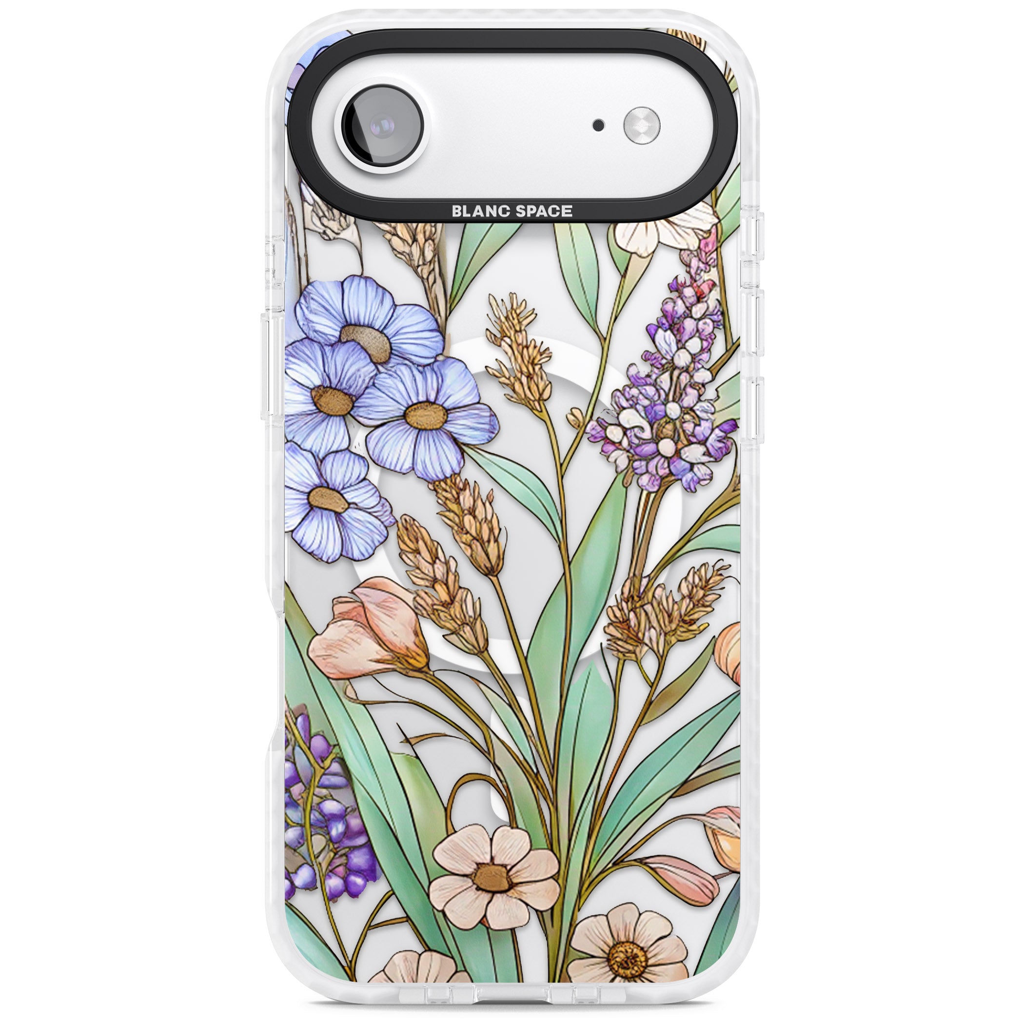 Glass Lavenders & Daisies iPhone 17 Air Impact Pro Clear Phone Case
