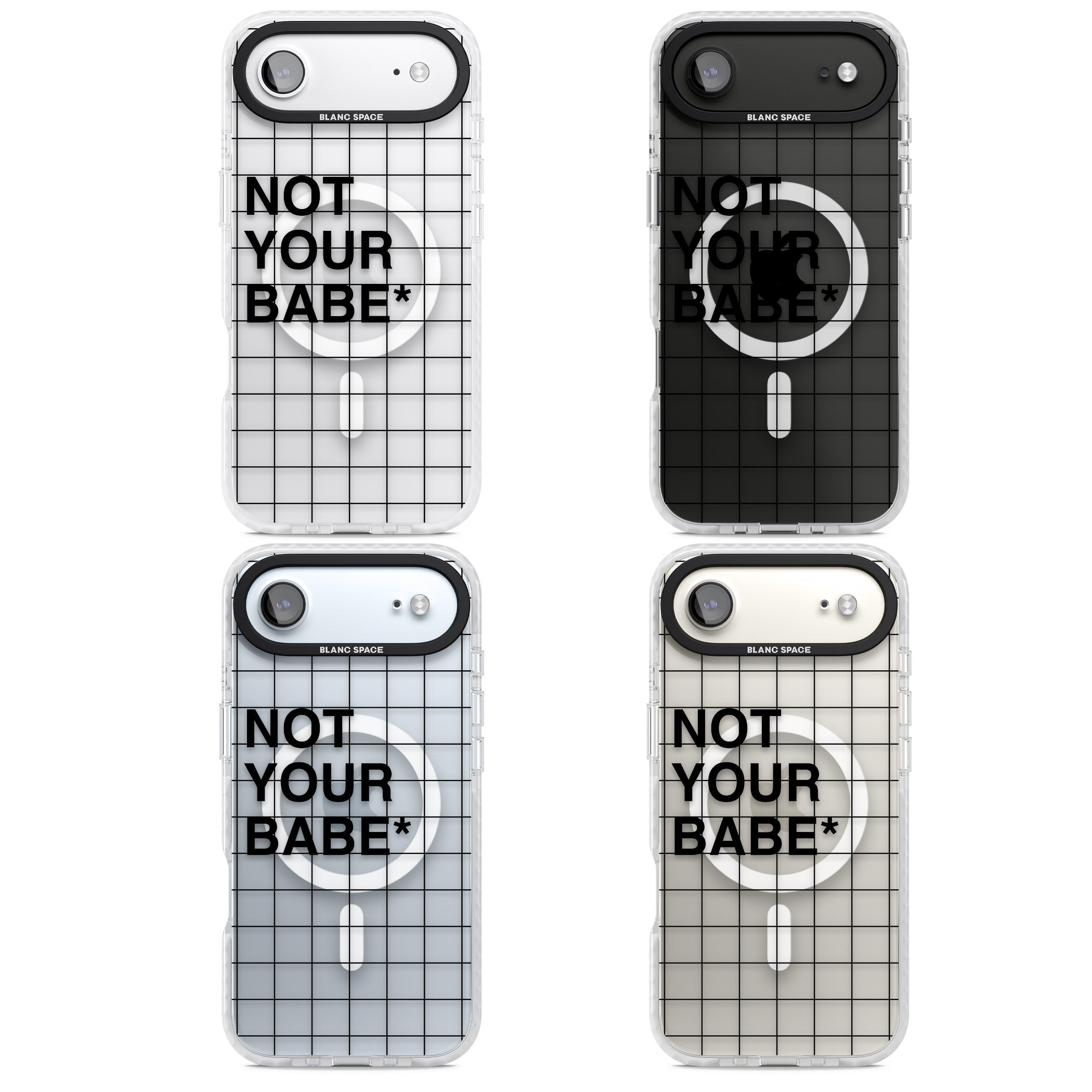 Not Your Babe iPhone 17 Air Impact Pro Clear Phone Case APT Impact Protection