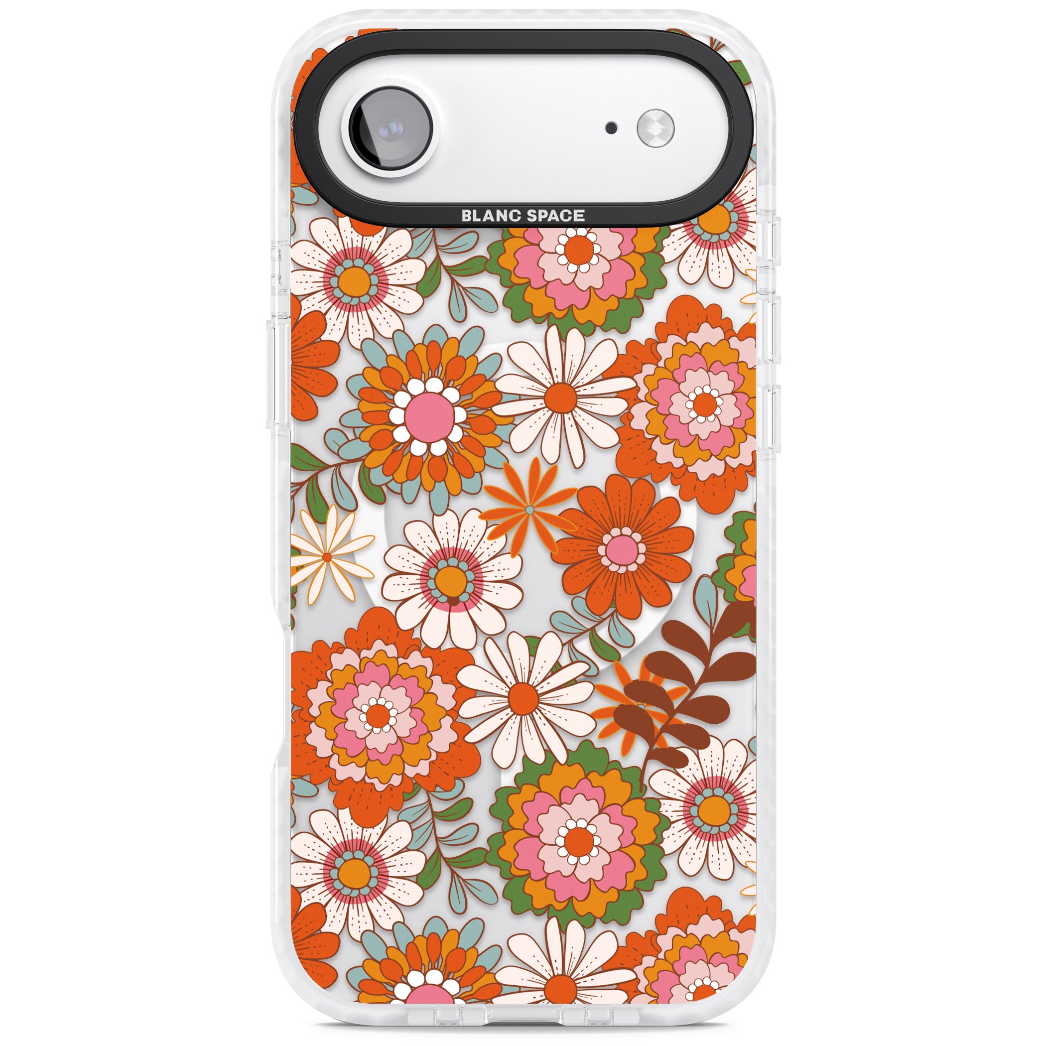 Seventies Bloom iPhone 17 Air Impact Pro Clear Phone Case