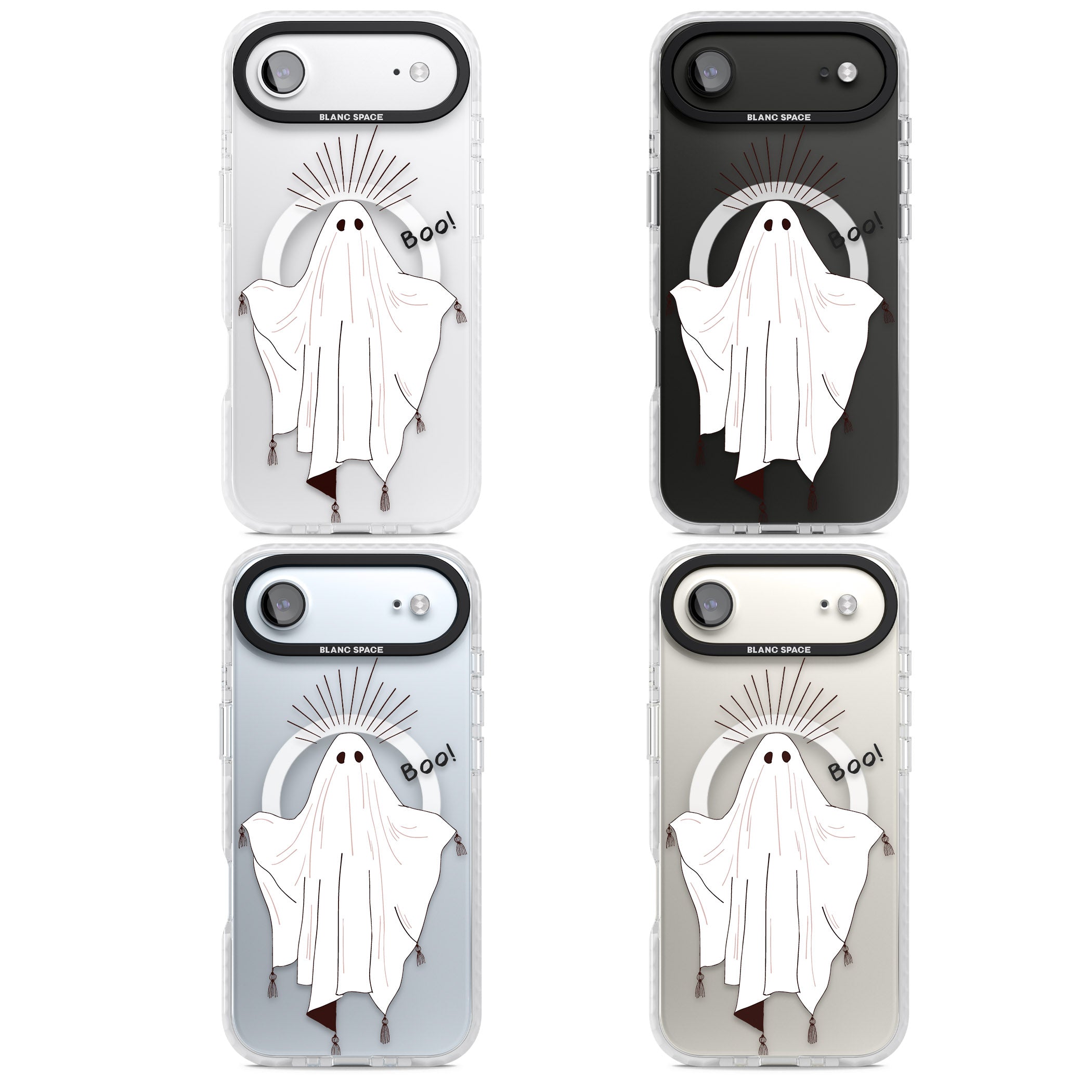 Boo! iPhone 17 Air Impact Pro Clear Phone Case APT Impact Protection