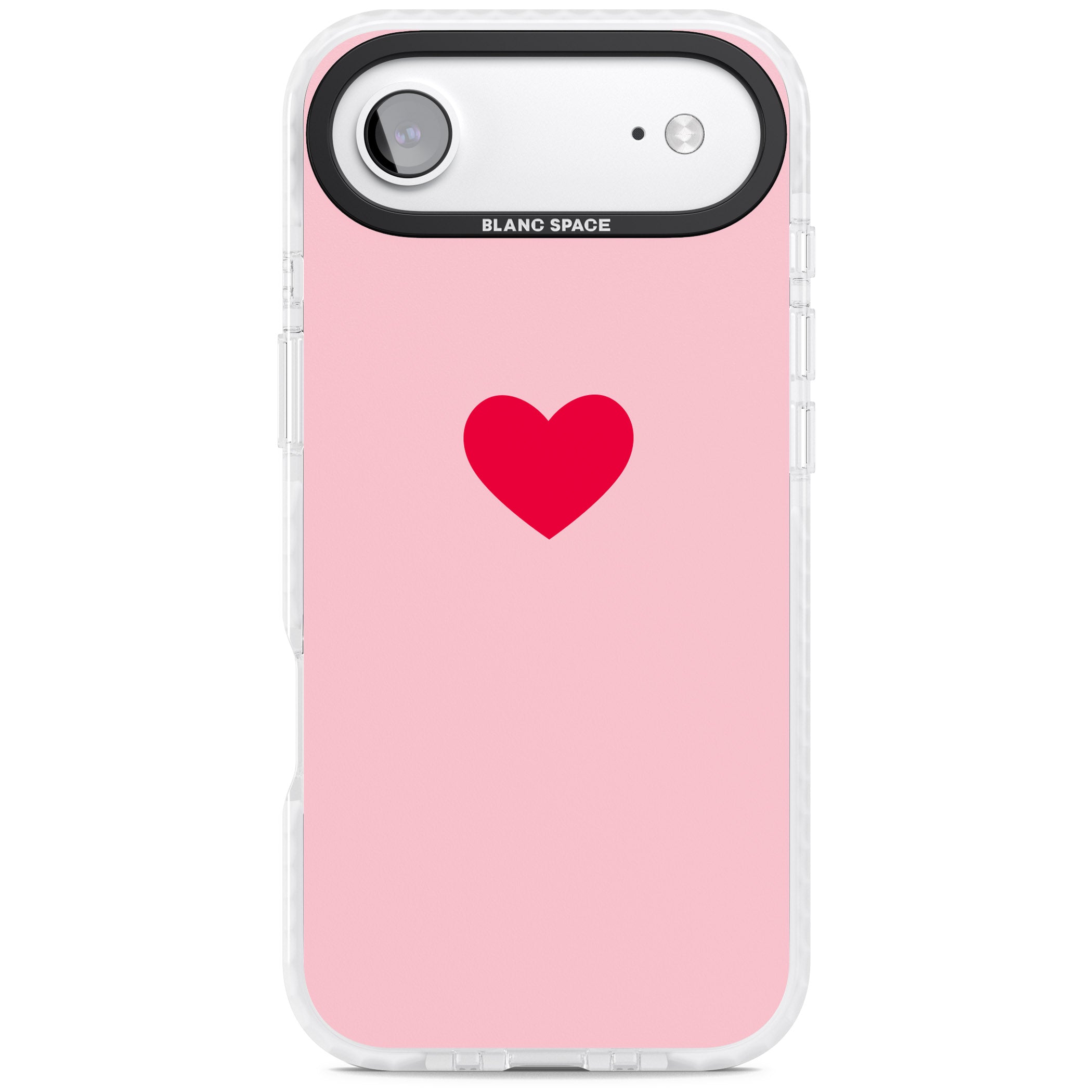 Red & Pink Heart iPhone 17 Air Impact Pro Clear Phone Case