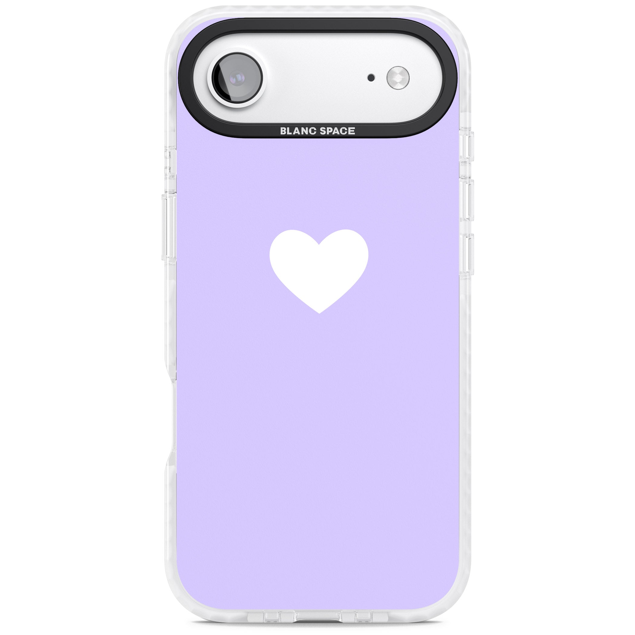Pale Purple Heart iPhone 17 Air Impact Pro Clear Phone Case