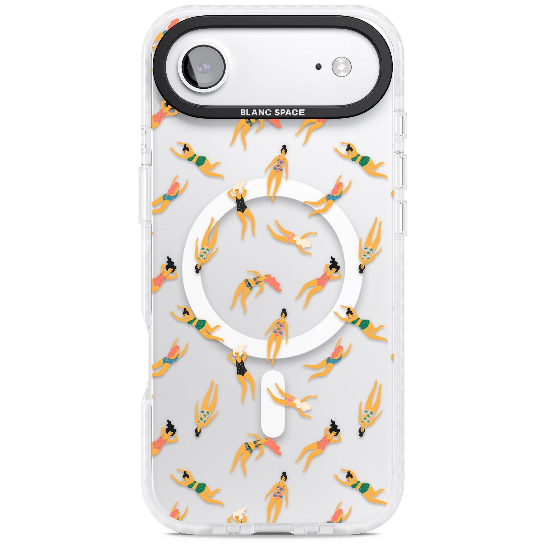 Poolside Pattern iPhone 17 Air Impact Pro Clear Phone Case