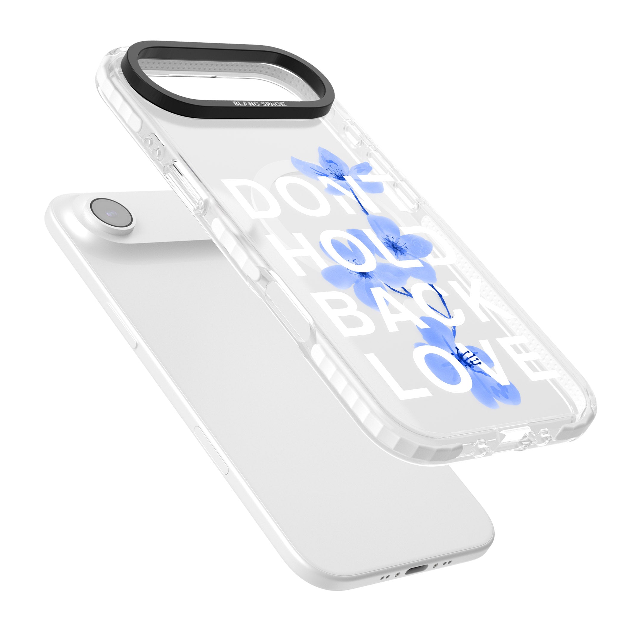 Don'T Hold Back Love Blue & White iPhone 17 Air Impact Pro Clear Phone Case Colours