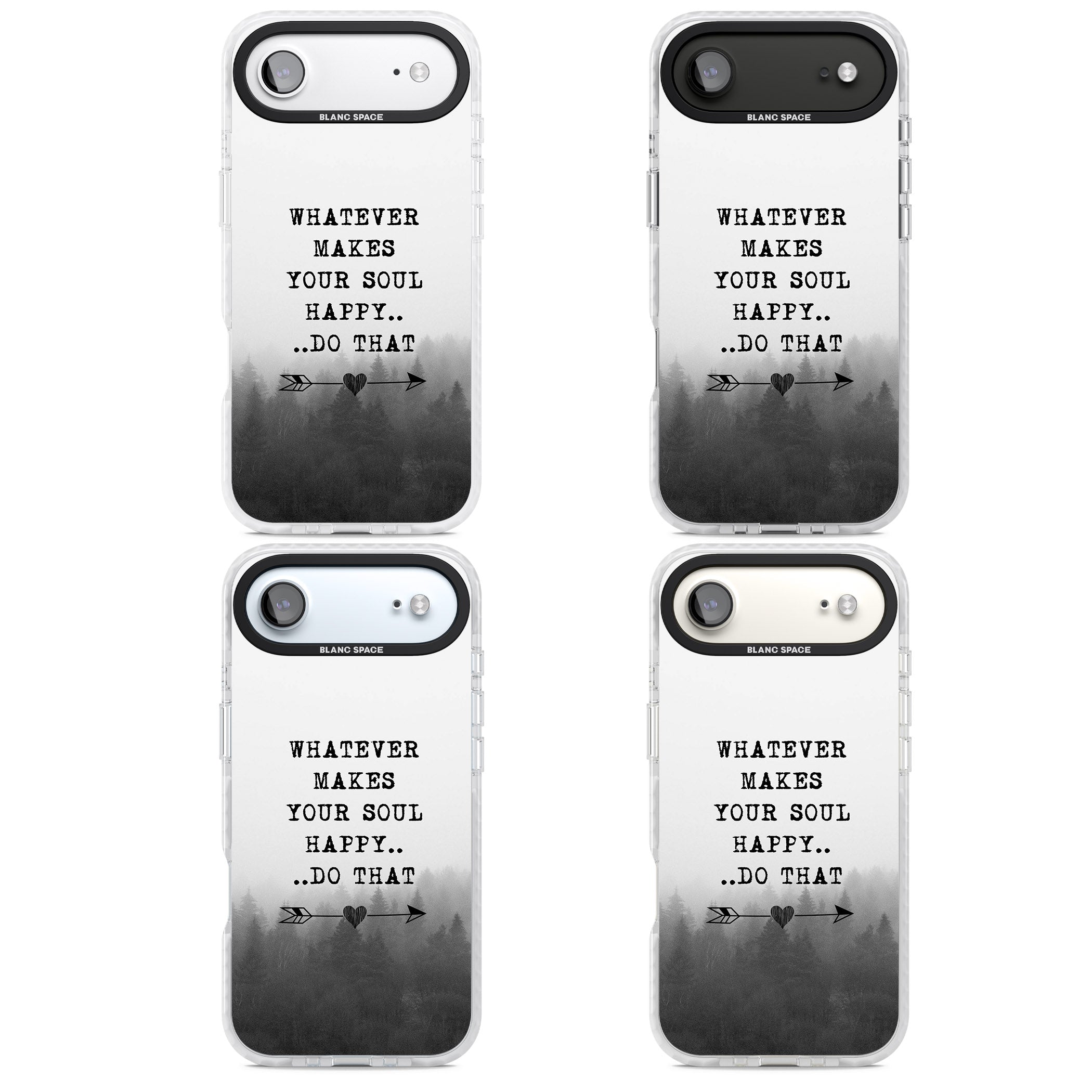 Whatever Makes Your Soul Quote iPhone 17 Air Impact Pro Clear Phone Case APT Impact Protection