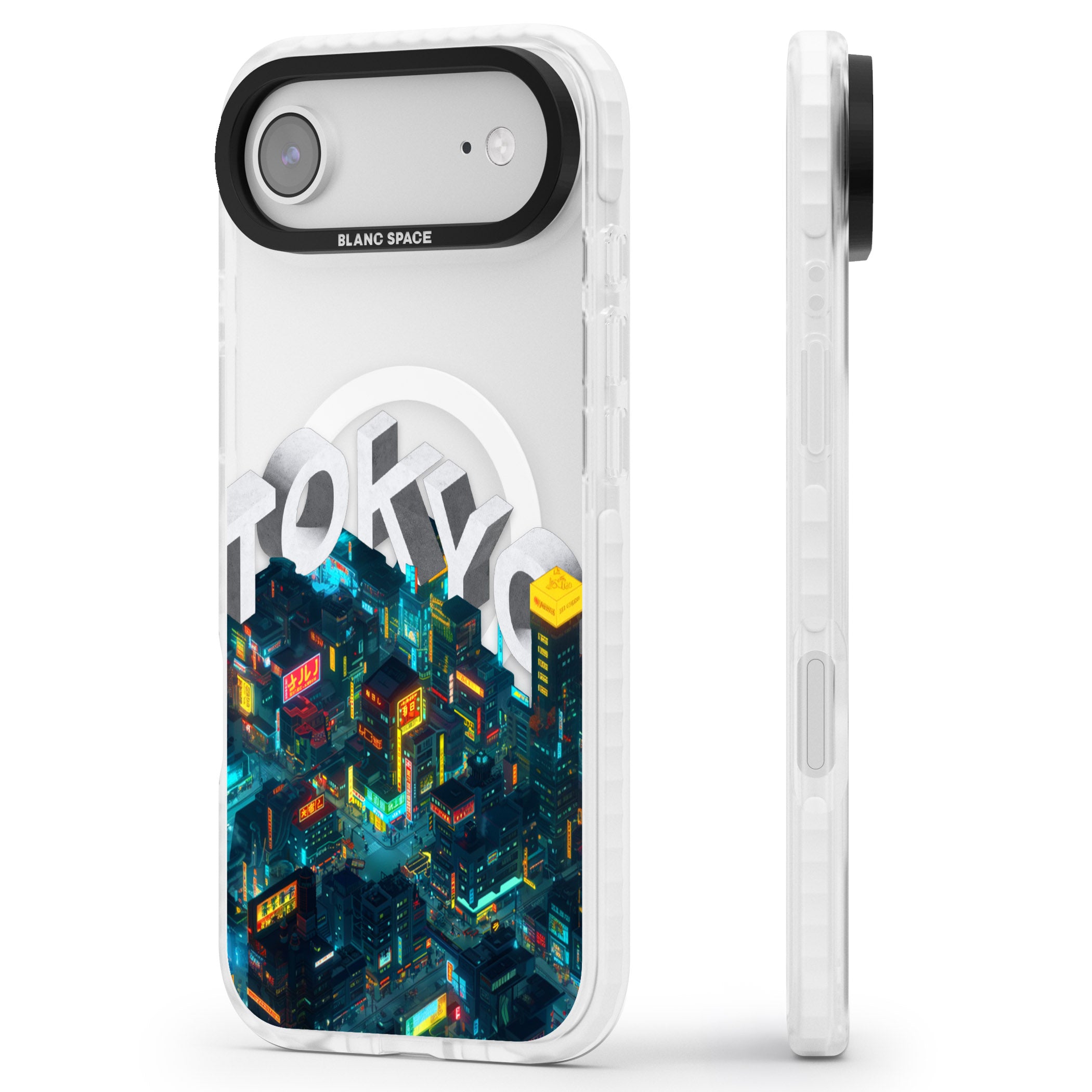 Tokyo iPhone 17 Air Impact Pro Clear Phone Case Side Profile