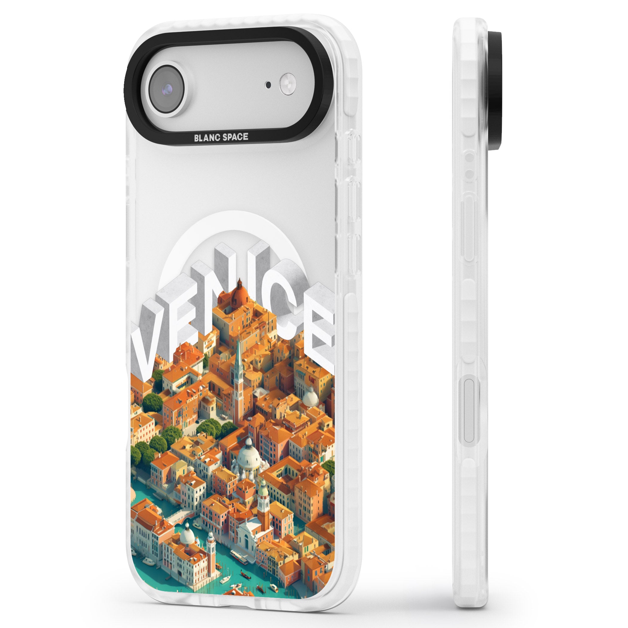 Venice iPhone 17 Air Impact Pro Clear Phone Case Side Profile