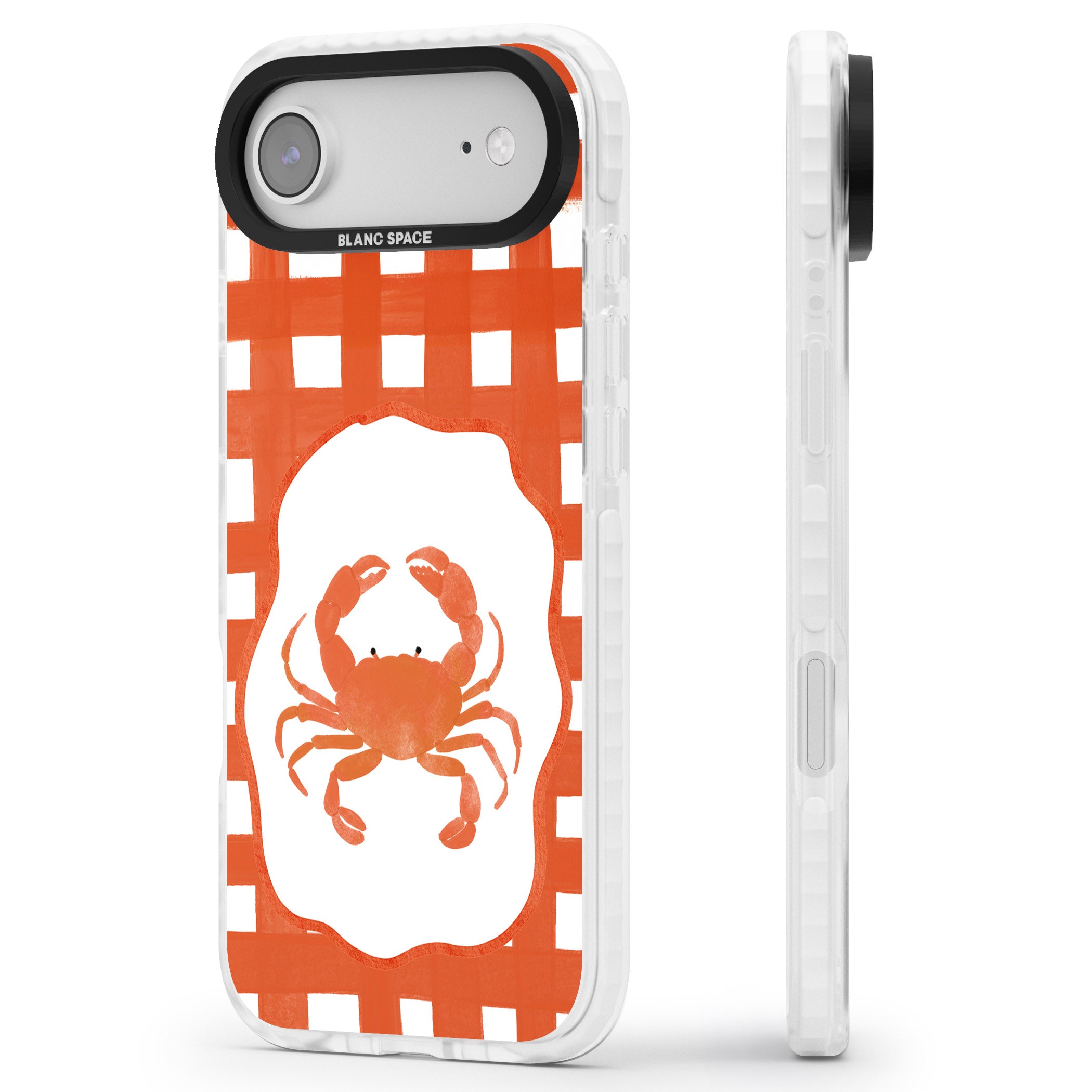 Red Lobster iPhone 17 Air Impact Pro Clear Phone Case Side Profile