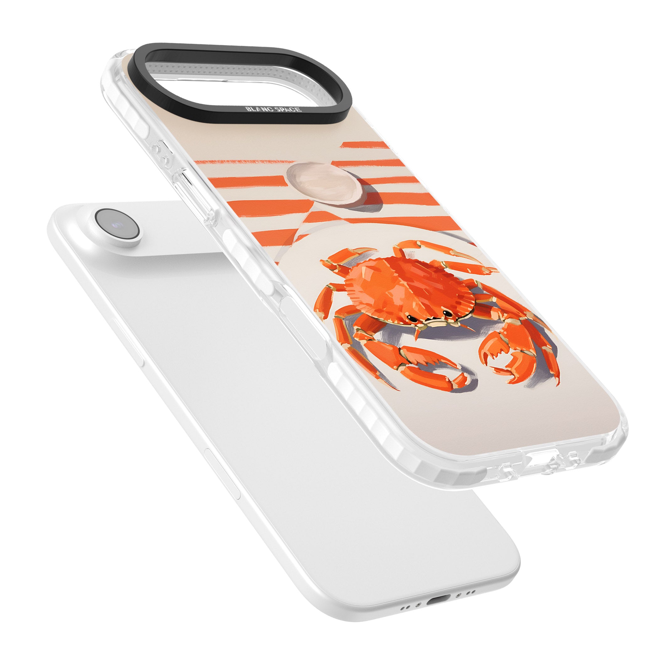 Beach Crab iPhone 17 Air Impact Pro Clear Phone Case Colours