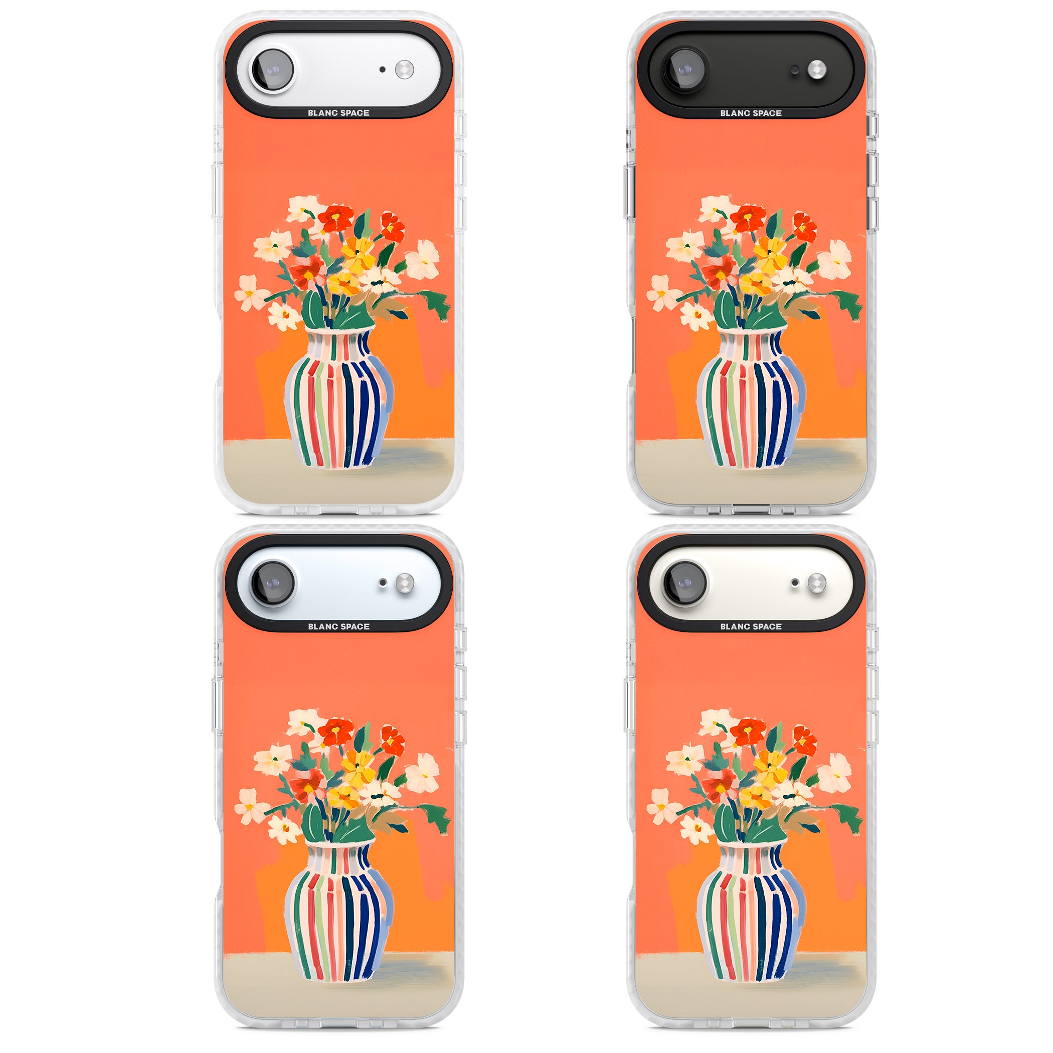 Coral Flower Vase iPhone 17 Air Impact Pro Clear Phone Case APT Impact Protection