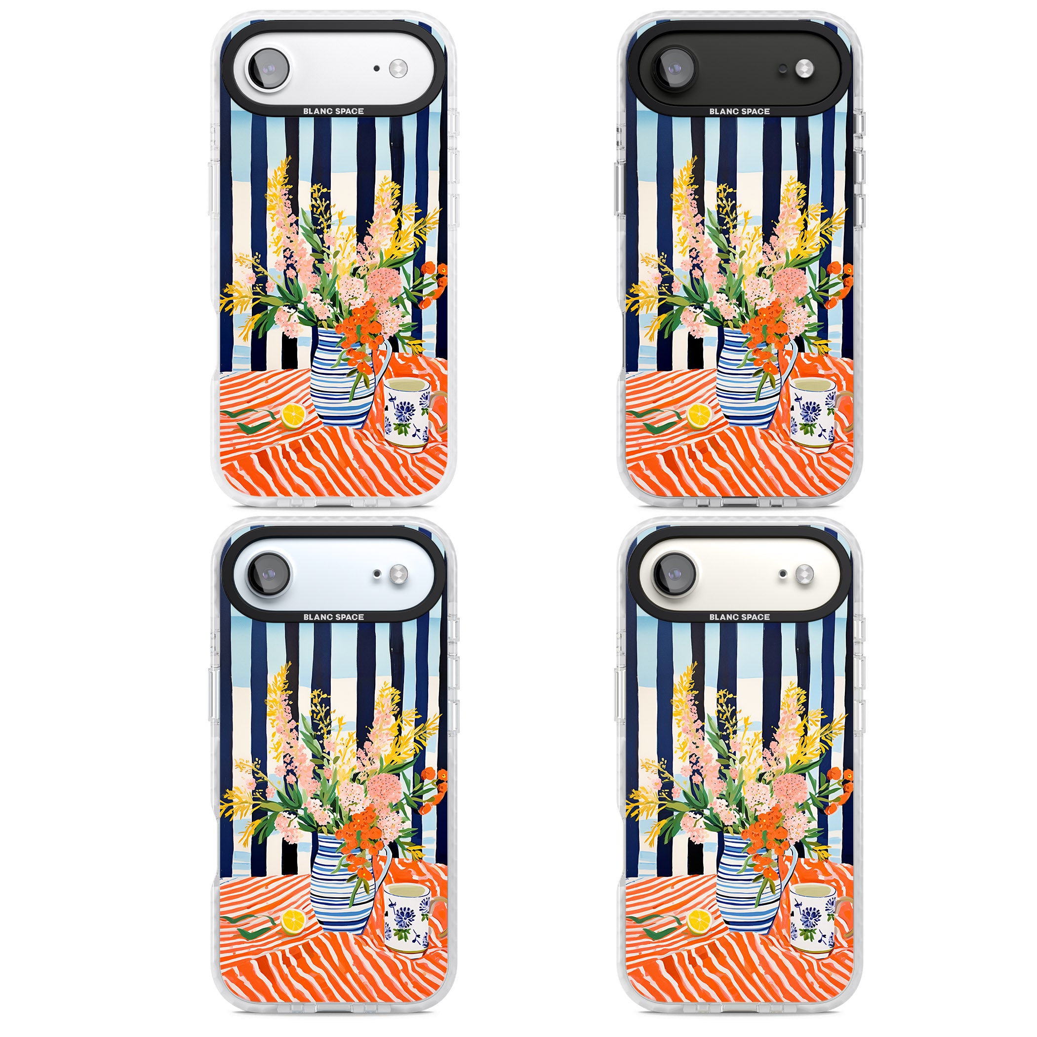 Seaside Flowers iPhone 17 Air Impact Pro Clear Phone Case APT Impact Protection