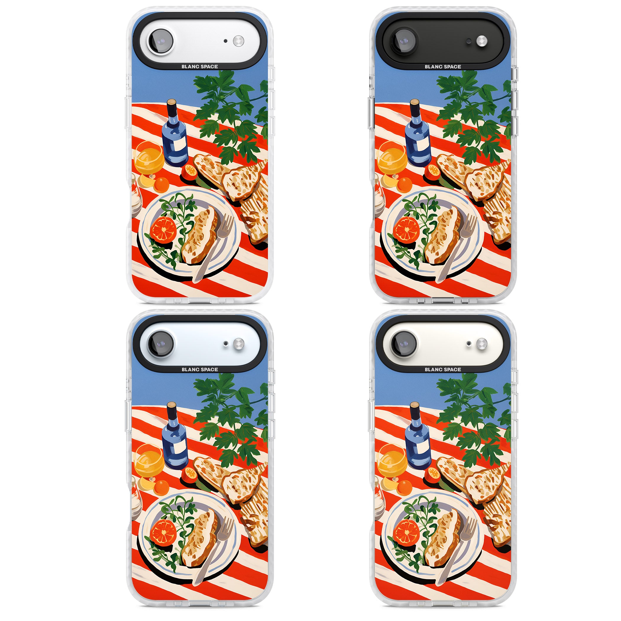 Mediterranean Lunch Table iPhone 17 Air Impact Pro Clear Phone Case APT Impact Protection