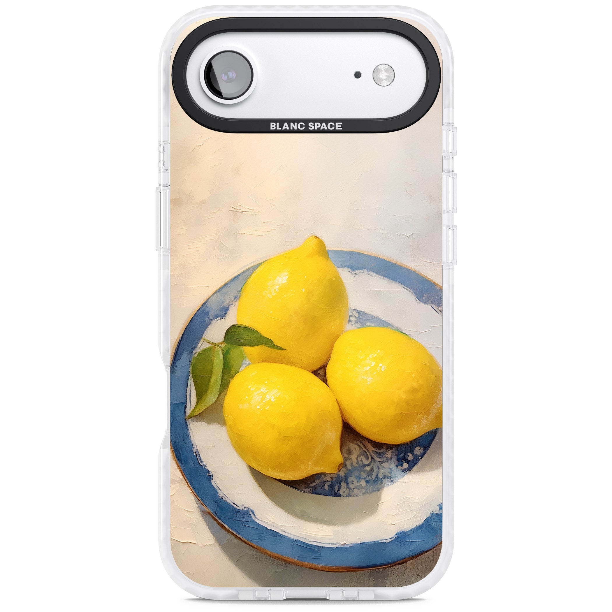 Lemons on Porcelain iPhone 17 Air Impact Pro Clear Phone Case