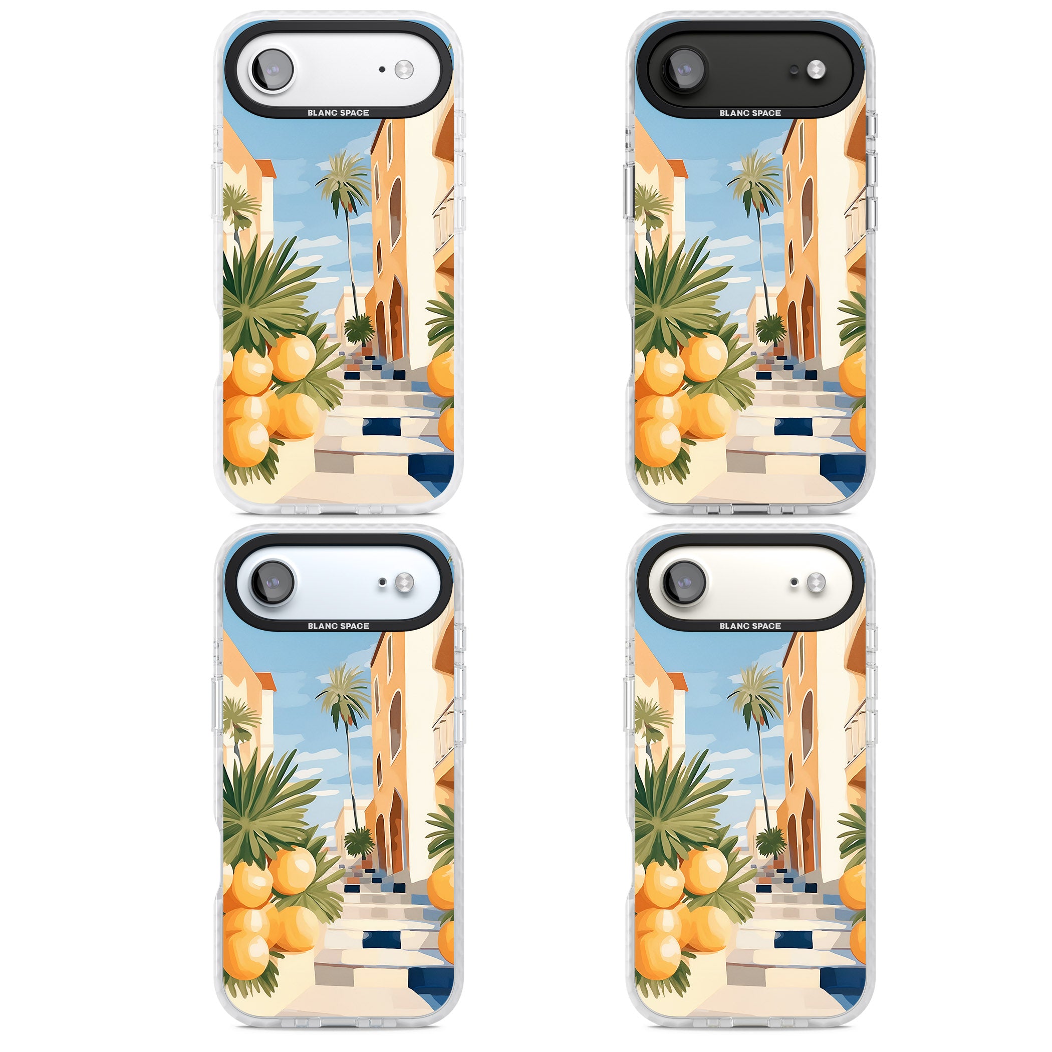 Mediterranean Village iPhone 17 Air Impact Pro Clear Phone Case APT Impact Protection