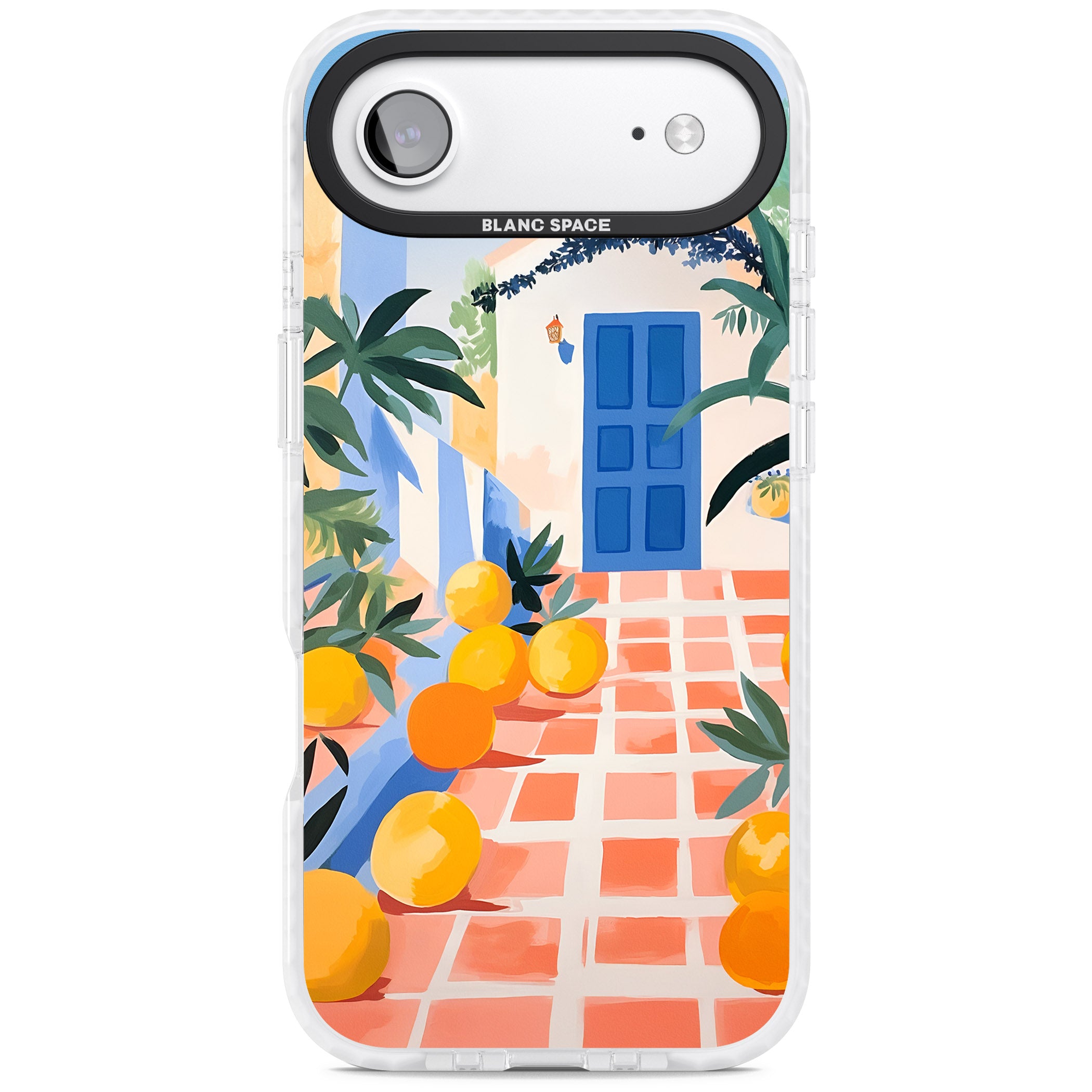 Greek Courtyard iPhone 17 Air Impact Pro Clear Phone Case