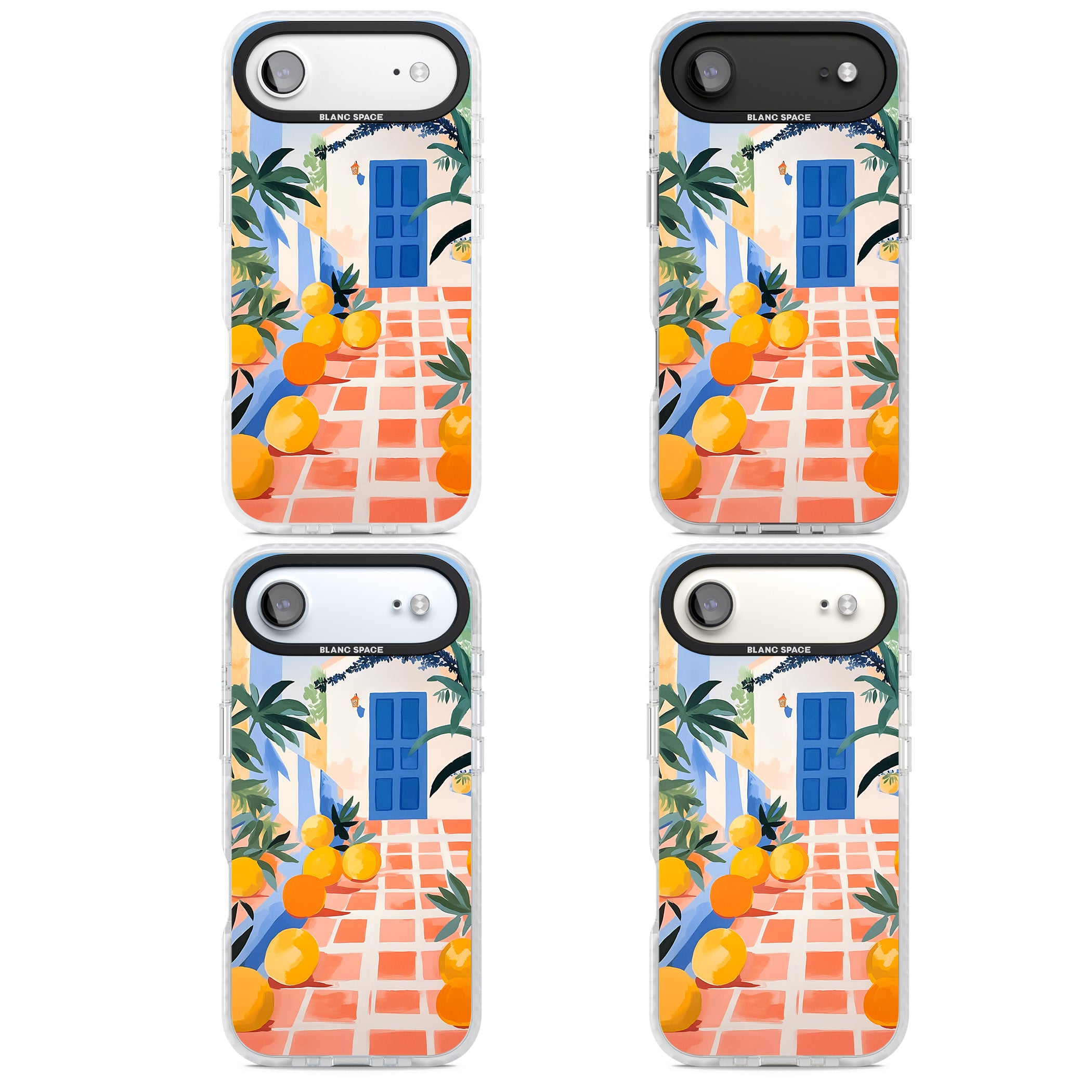 Greek Courtyard iPhone 17 Air Impact Pro Clear Phone Case APT Impact Protection