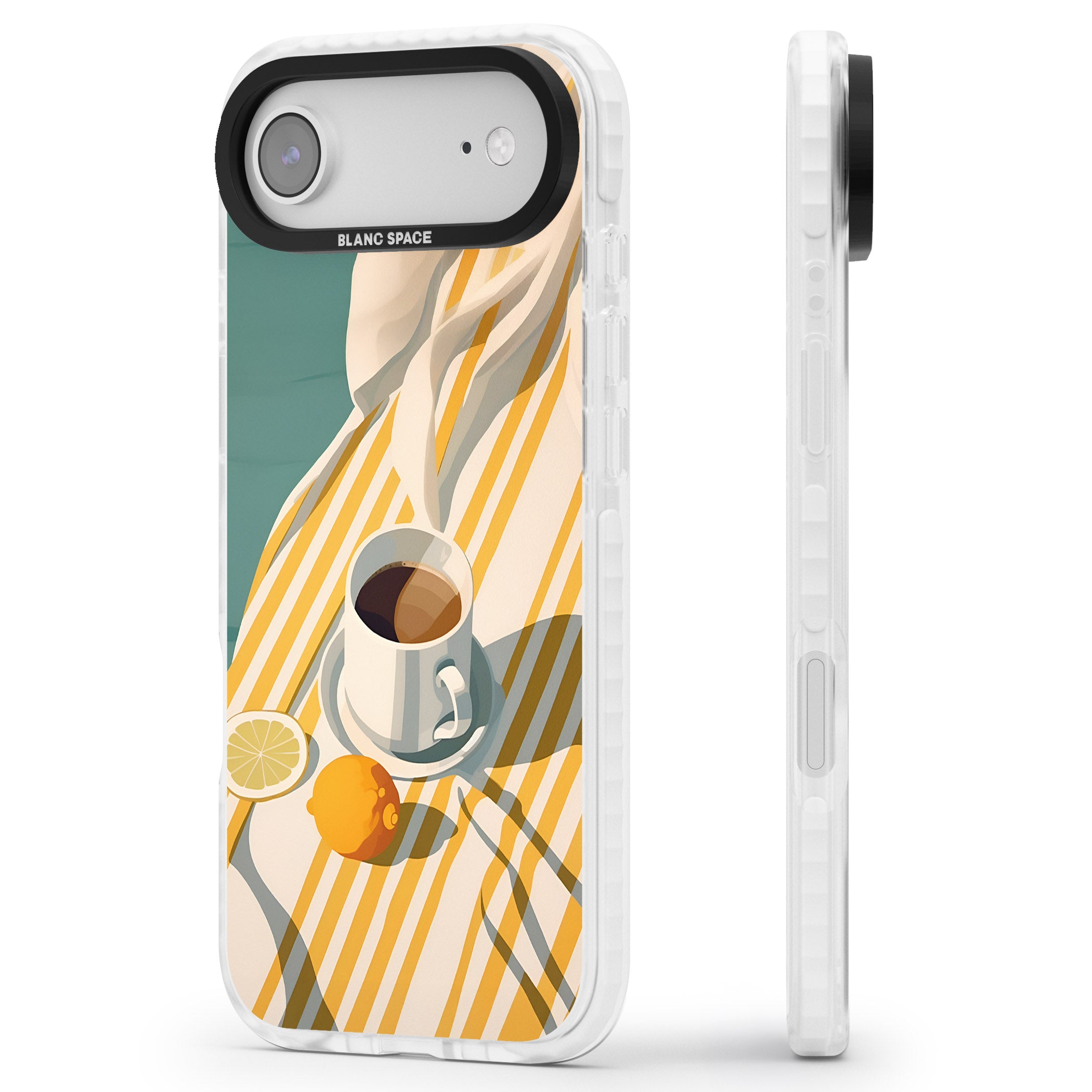 Morning Picnic iPhone 17 Air Impact Pro Clear Phone Case Side Profile
