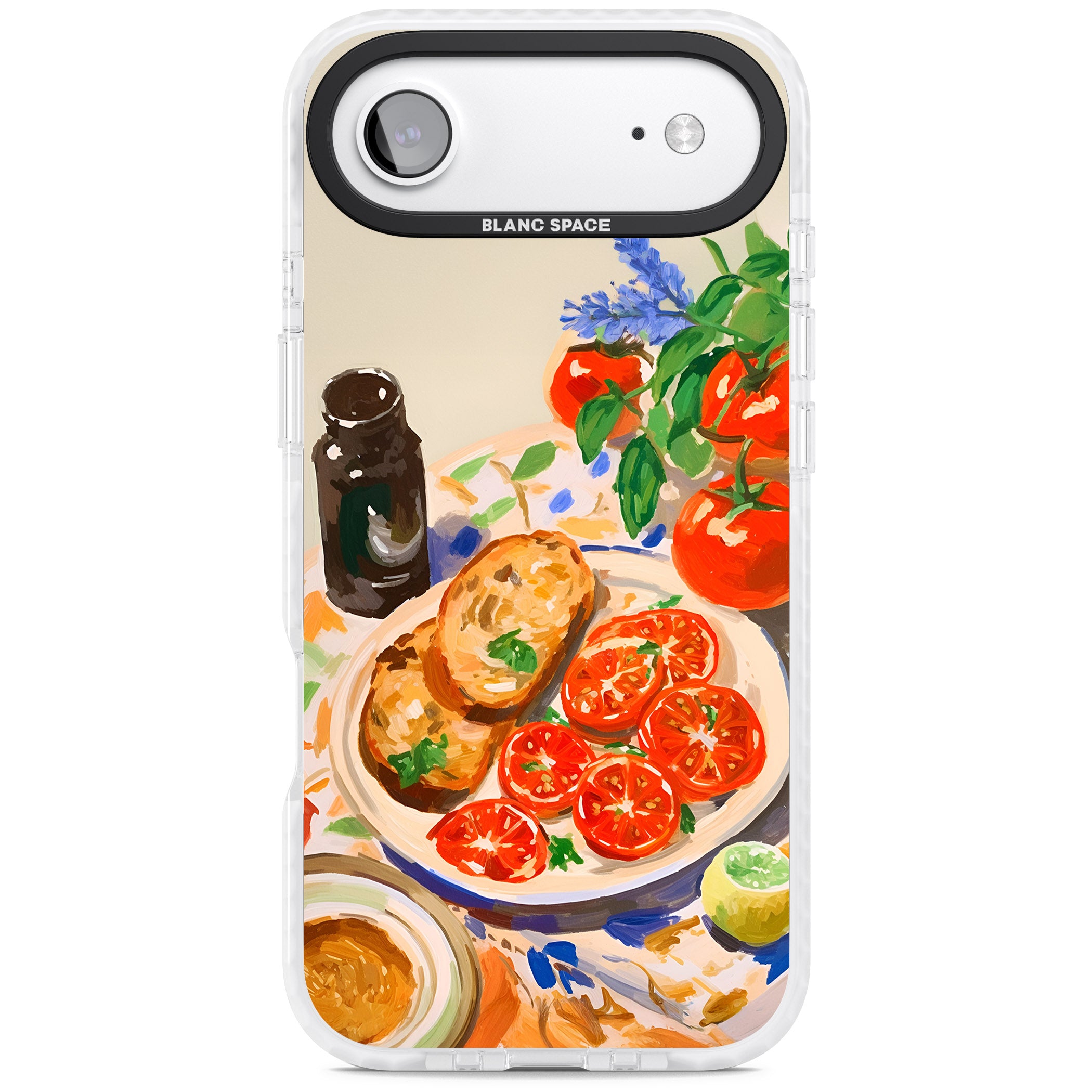 Bruschetta & Tomatoes iPhone 17 Air Impact Pro Clear Phone Case