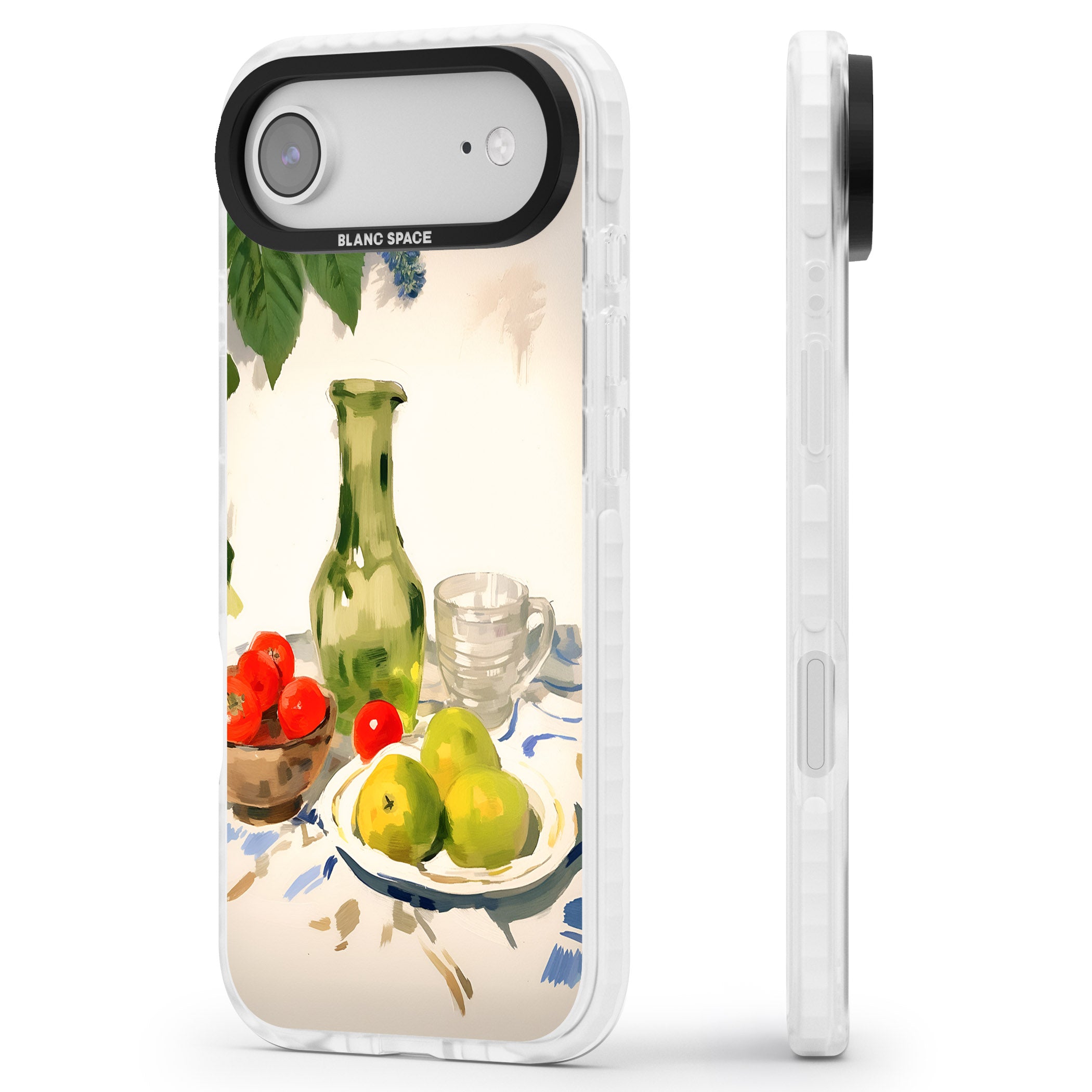Green Carafe iPhone 17 Air Impact Pro Clear Phone Case Side Profile