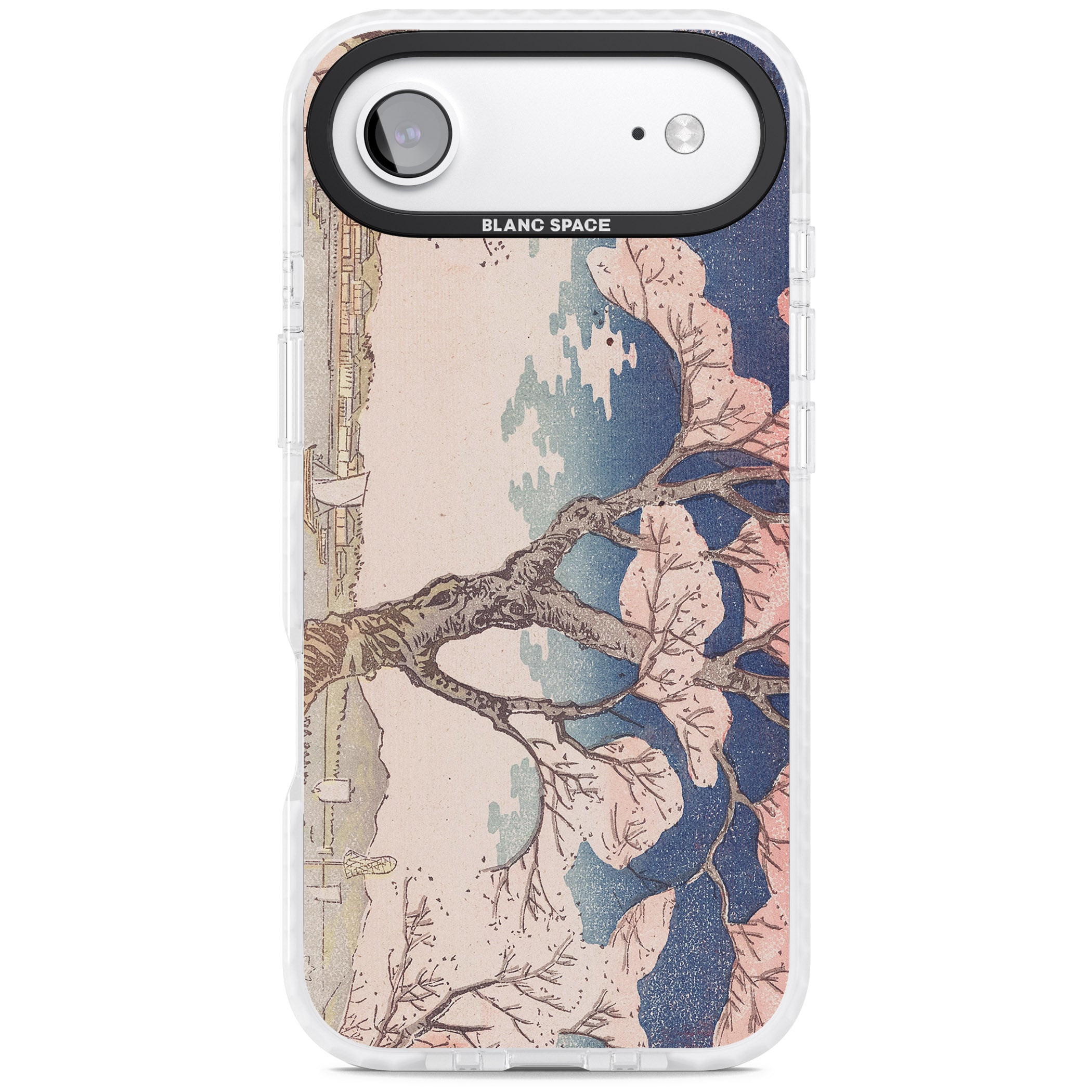 Vintage Japanese Illustrations Cherry Tree iPhone 17 Air Impact Pro Clear Phone Case