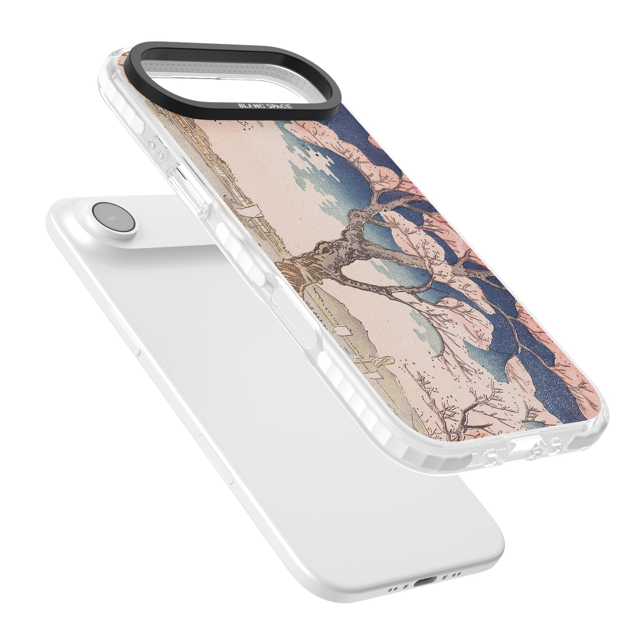 Vintage Japanese Illustrations Cherry Tree iPhone 17 Air Impact Pro Clear Phone Case Colours