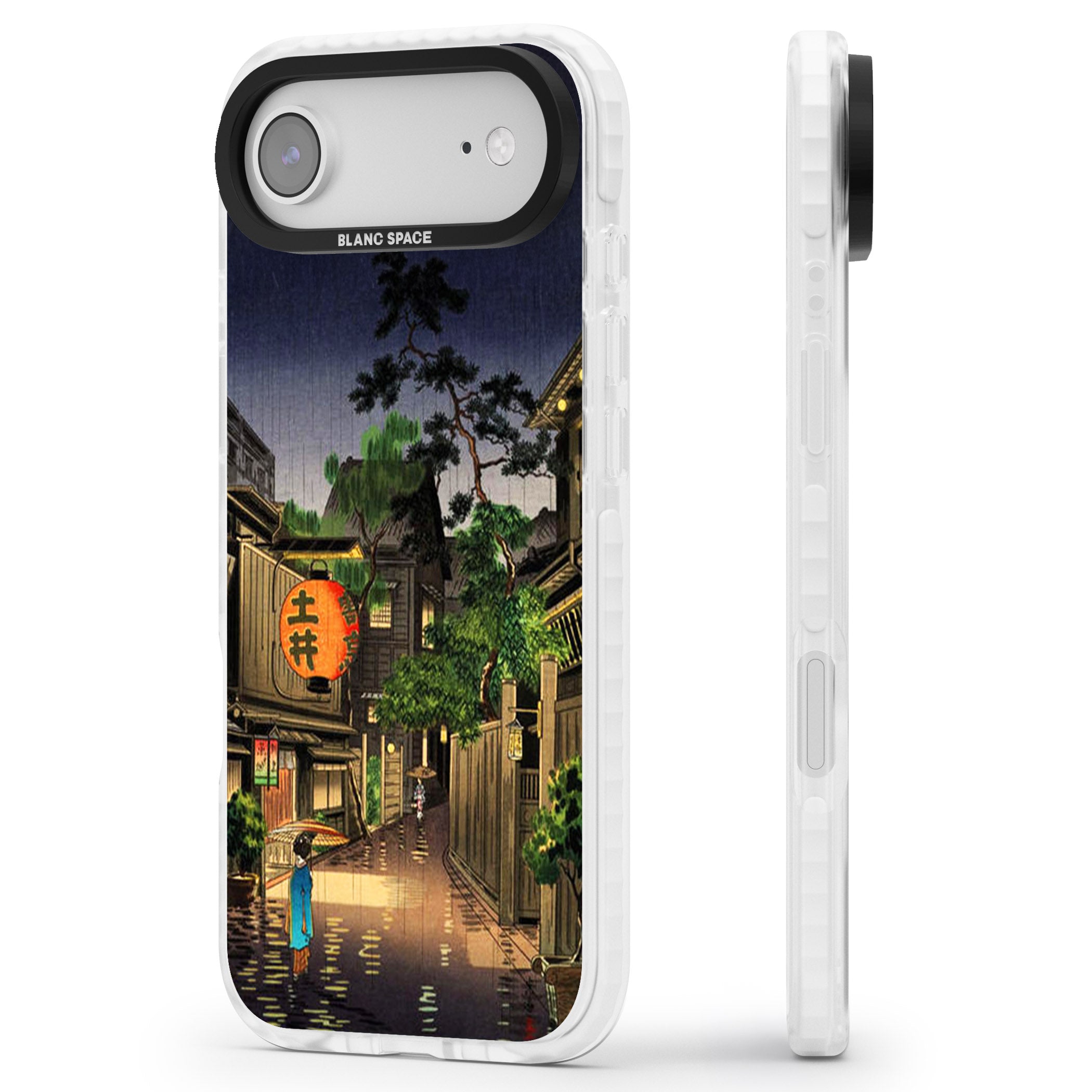 Evening In Ushigome iPhone 17 Air Impact Pro Clear Phone Case Side Profile