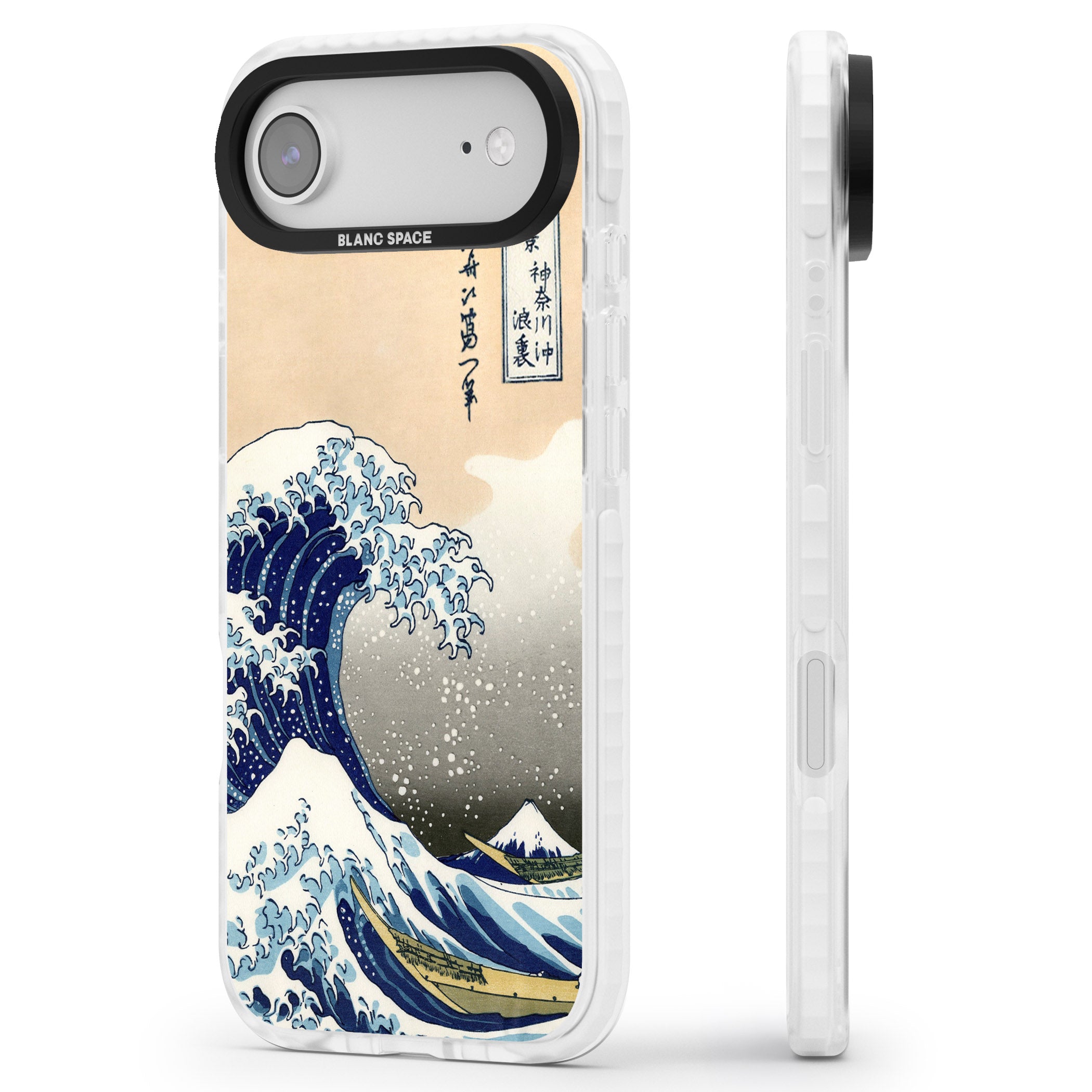 Great Wave iPhone 17 Air Impact Pro Clear Phone Case Side Profile