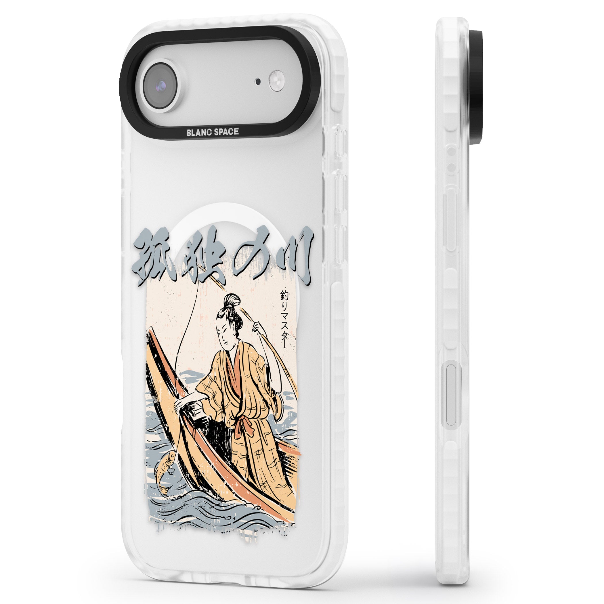 Japanese River iPhone 17 Air Impact Pro Clear Phone Case Side Profile
