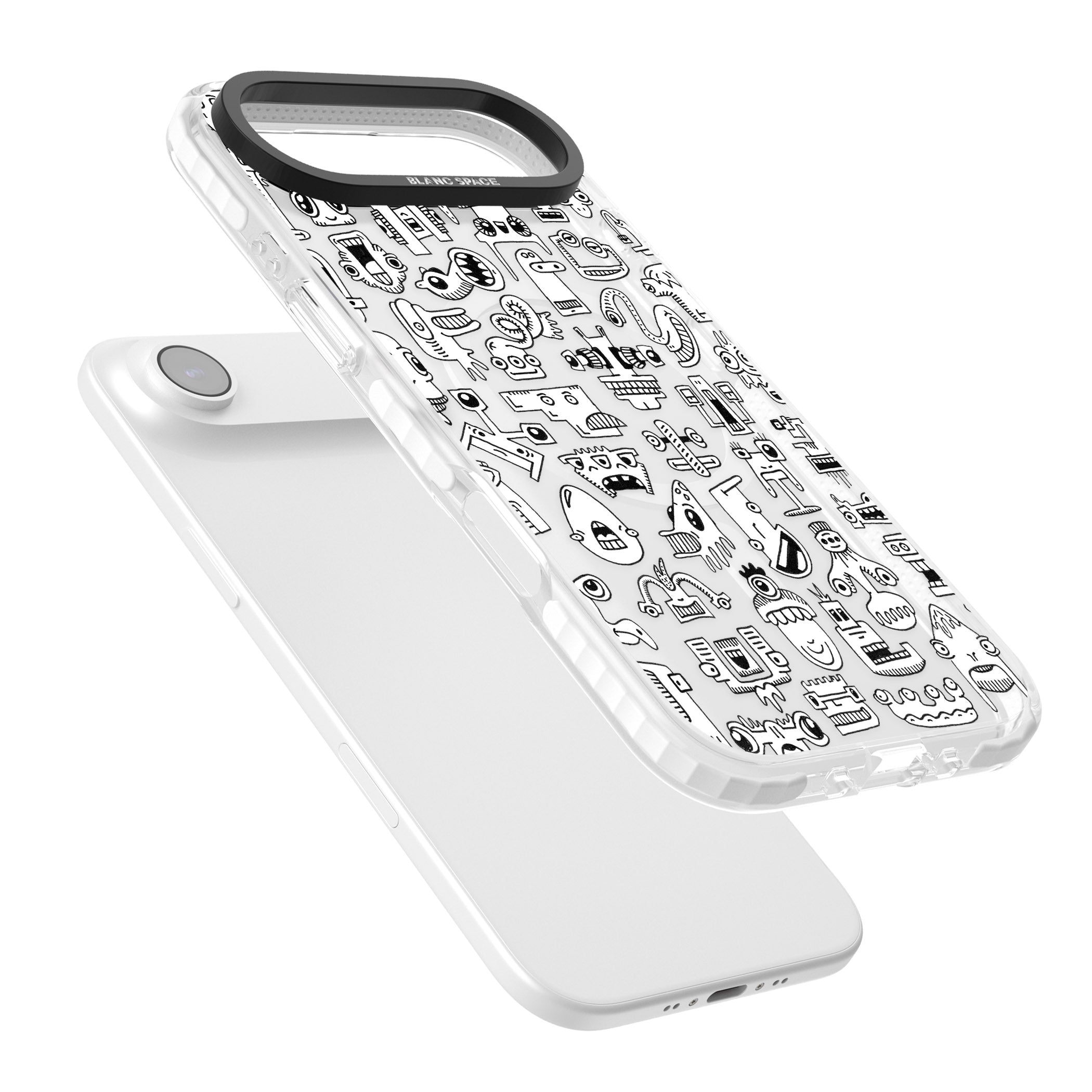 Weird Friends iPhone 17 Air Impact Pro Clear Phone Case Colours