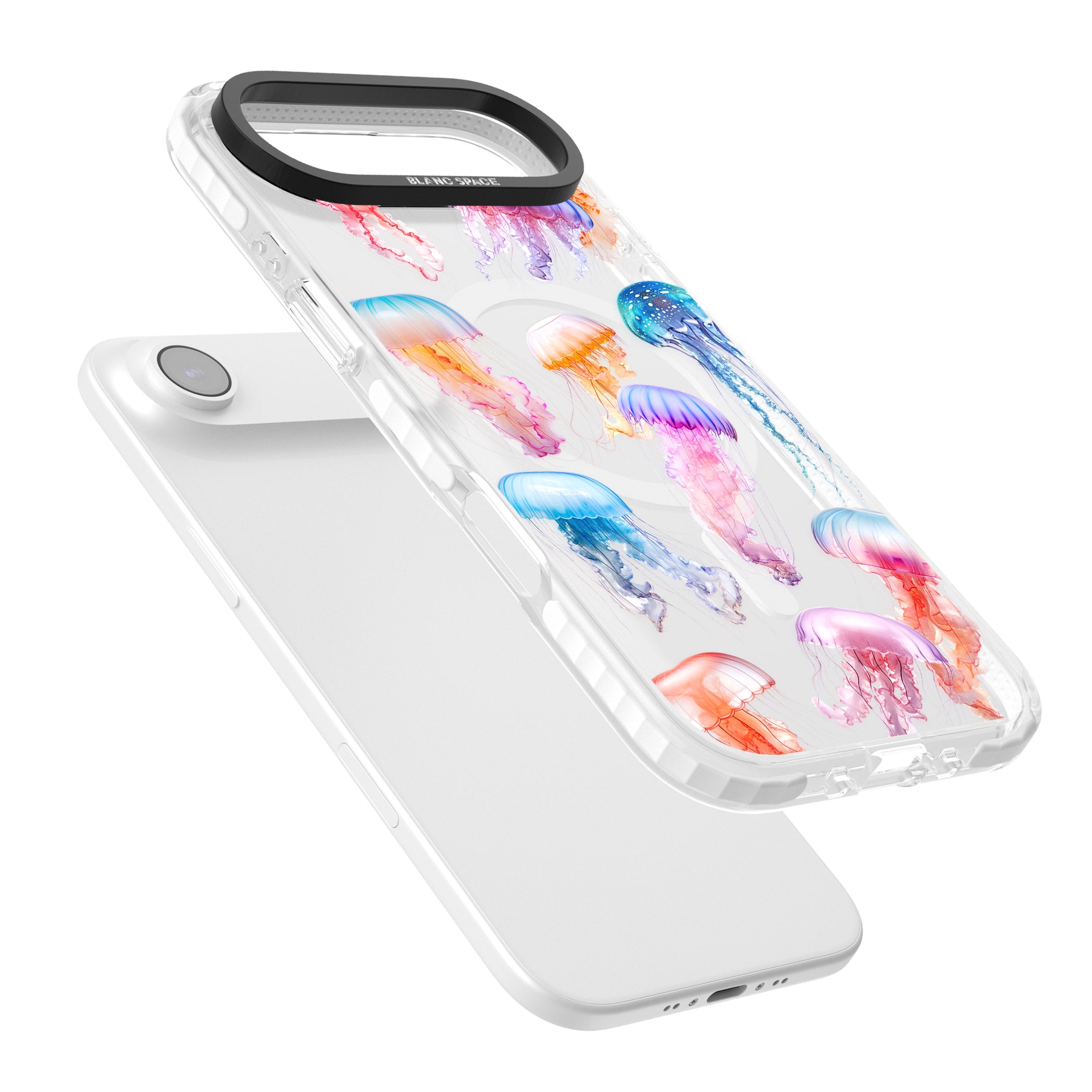 Vibrant Jellyfish iPhone 17 Air Impact Pro Clear Phone Case Colours
