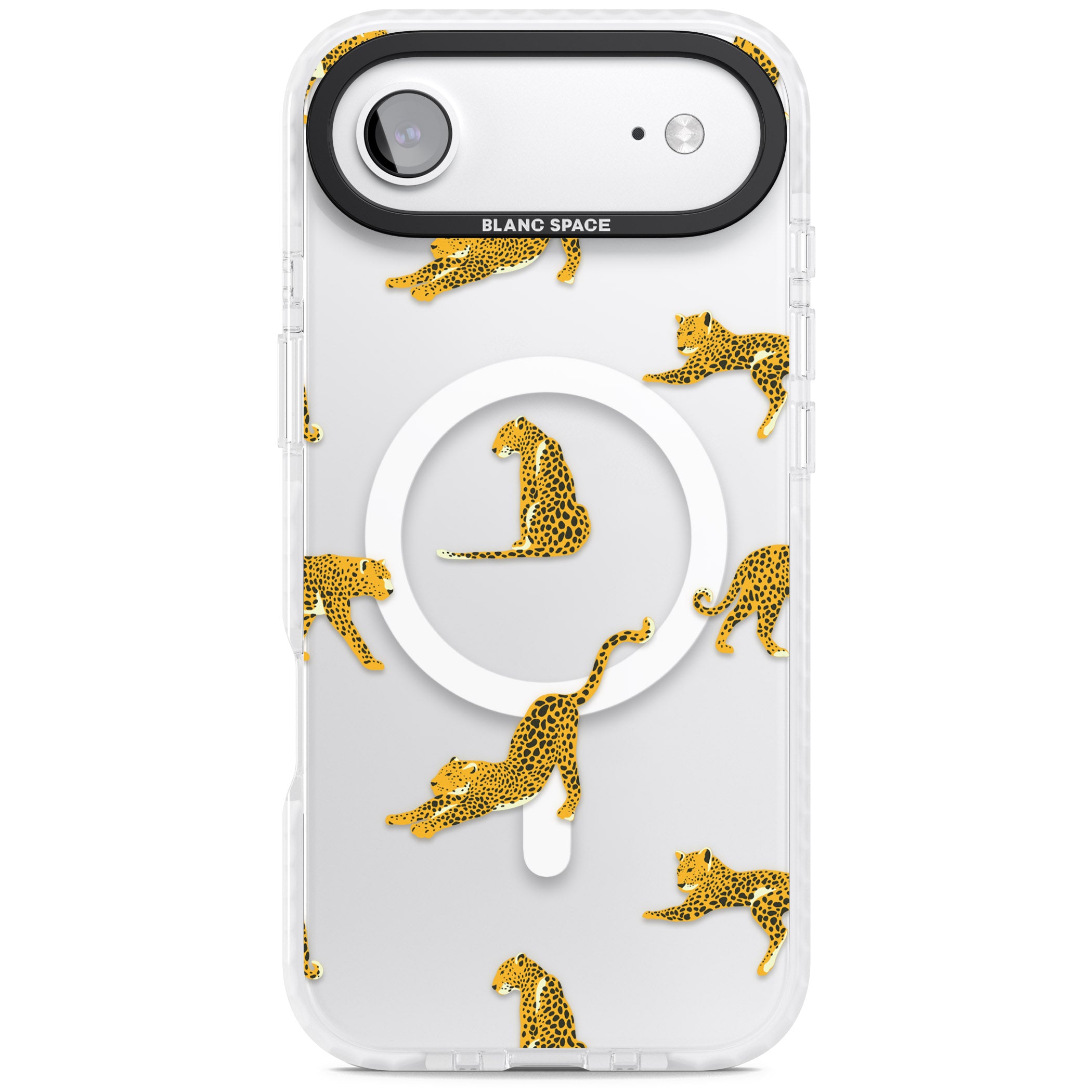Leopard Spots iPhone 17 Air Impact Pro Clear Phone Case