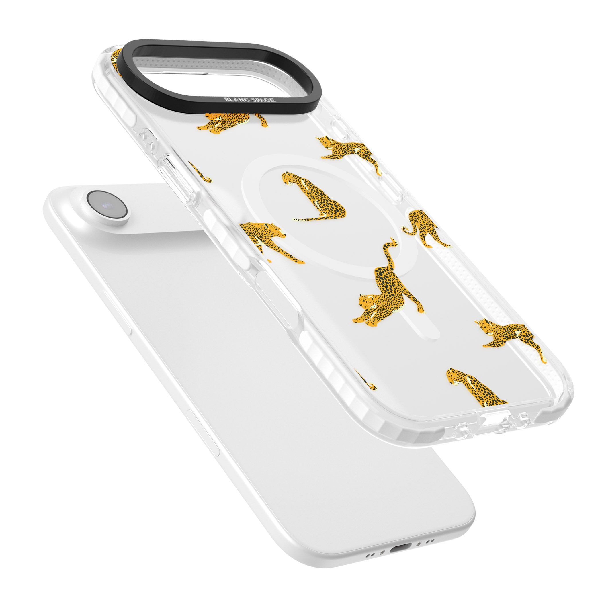 Leopard Spots iPhone 17 Air Impact Pro Clear Phone Case Colours