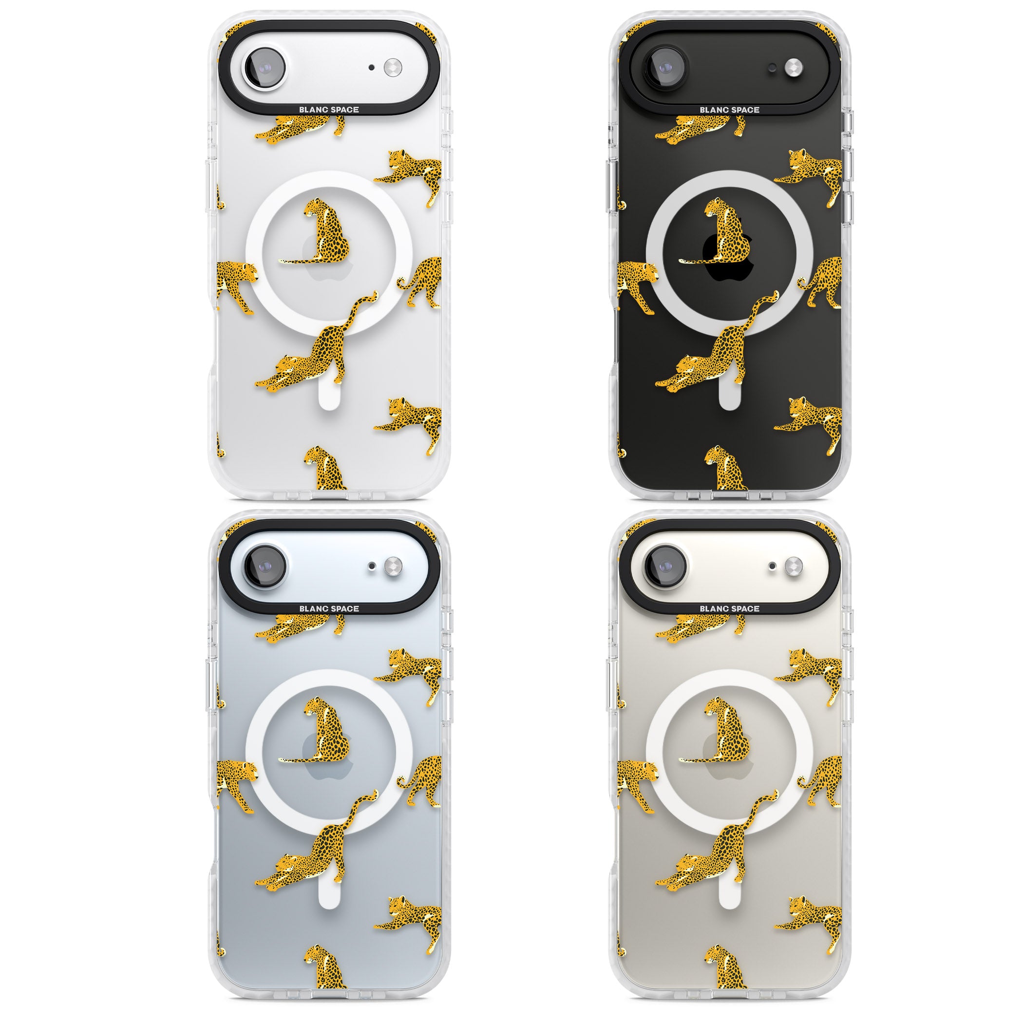 Leopard Spots iPhone 17 Air Impact Pro Clear Phone Case APT Impact Protection