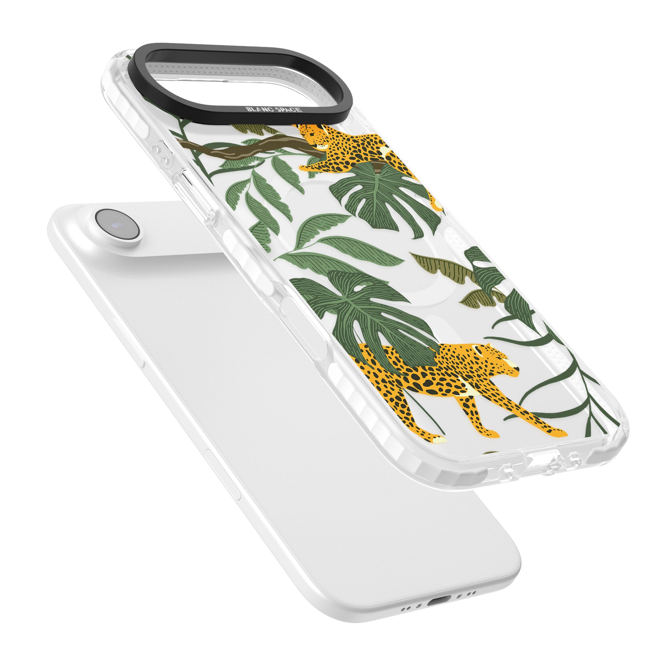 Jungle Cat Pattern iPhone 17 Air Impact Pro Clear Phone Case Colours