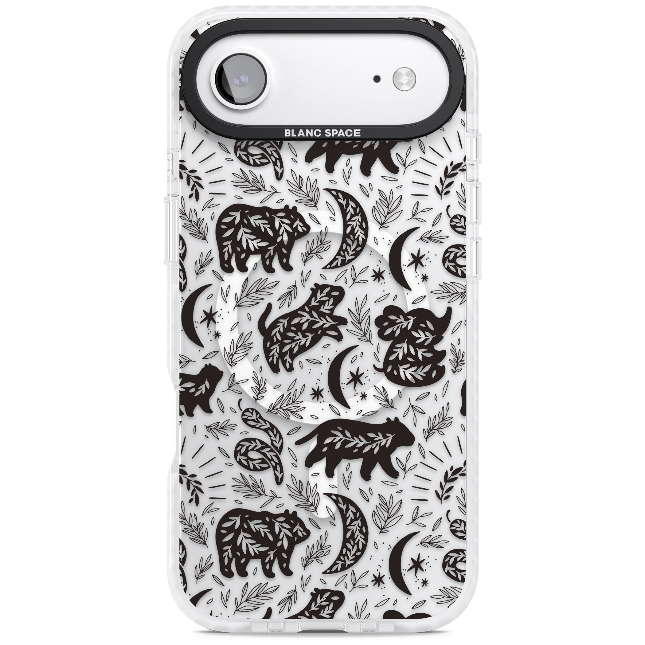 Midnight Forest Animals iPhone 17 Air Impact Pro Clear Phone Case
