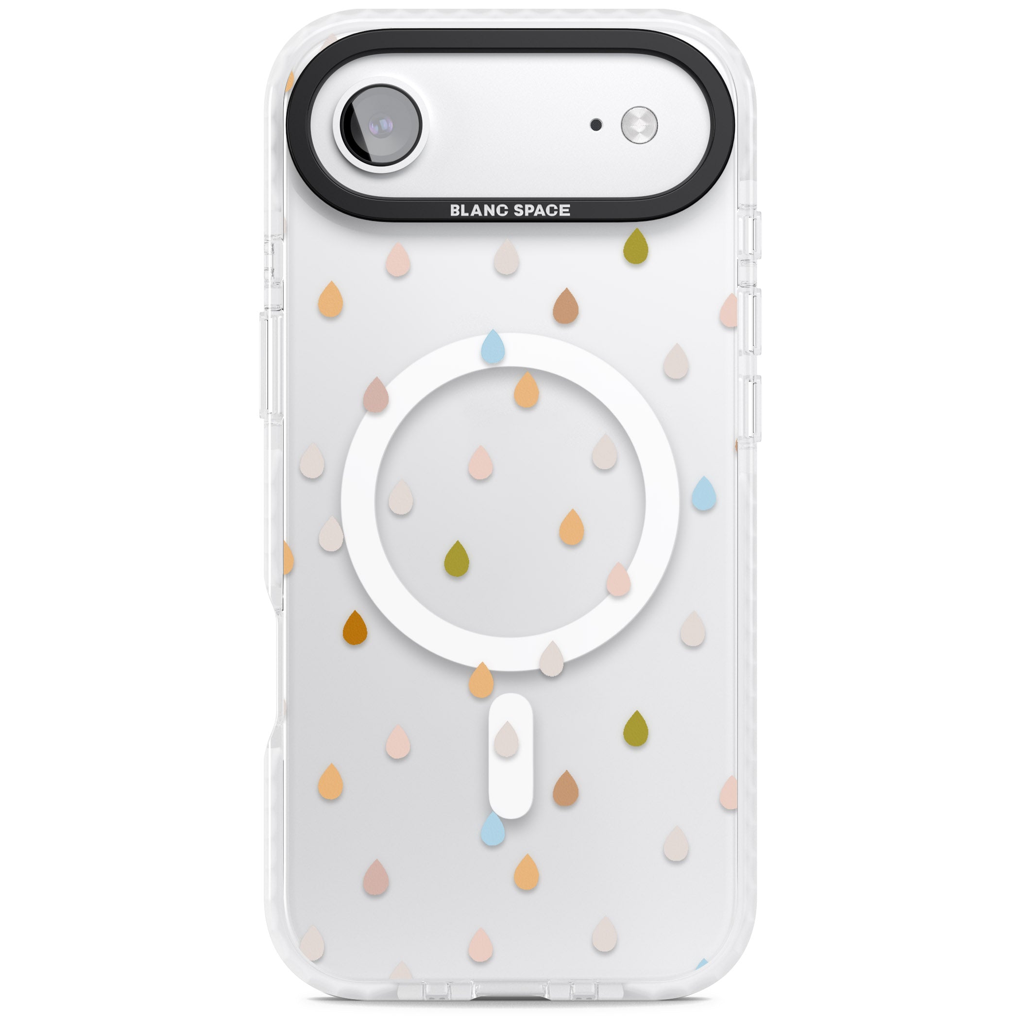 Pastel Raindrops iPhone 17 Air Impact Pro Clear Phone Case