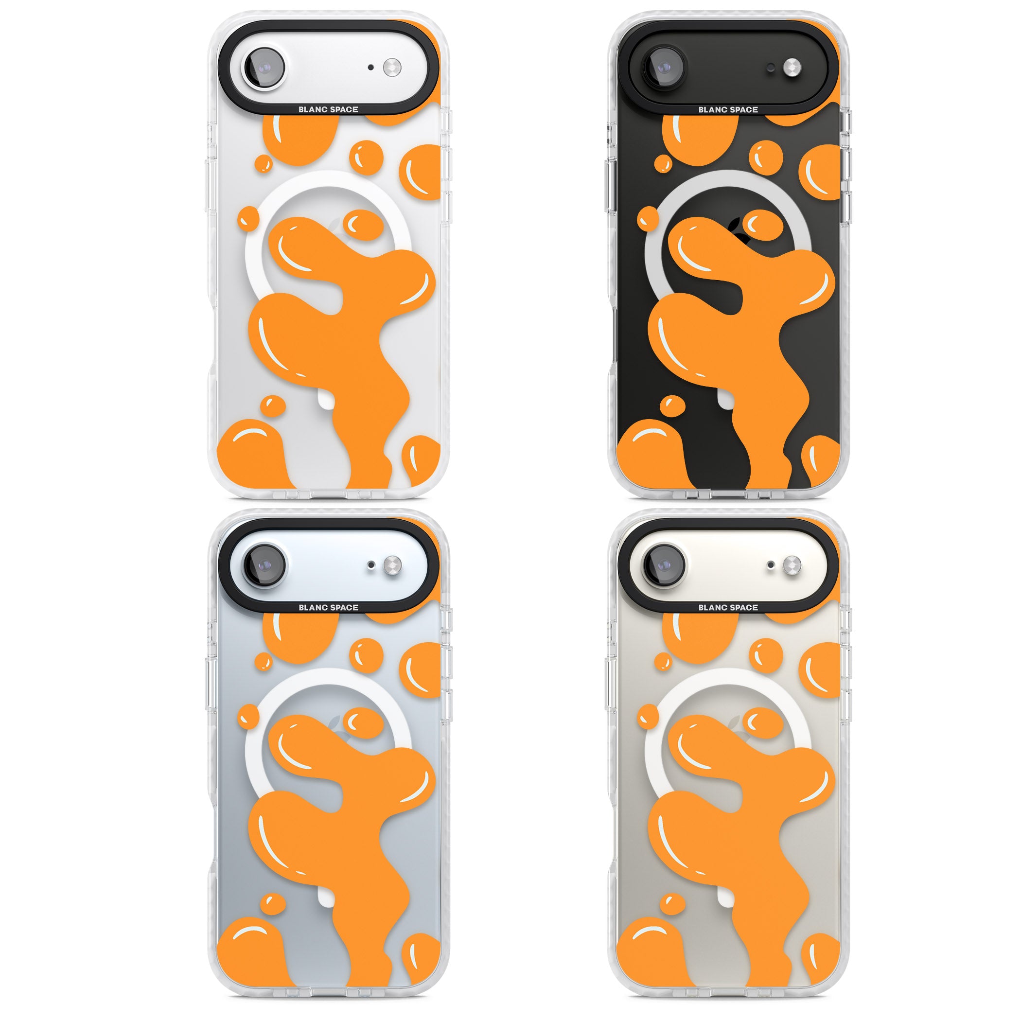 Orange Lava Lamp iPhone 17 Air Impact Pro Clear Phone Case APT Impact Protection