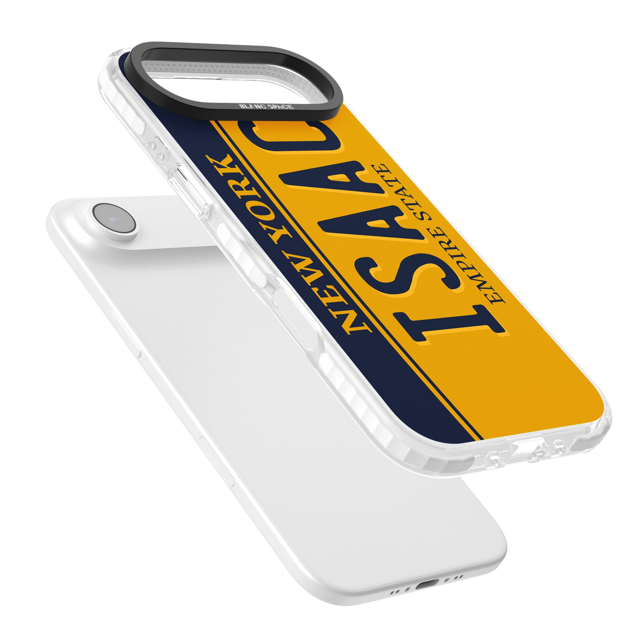 Personalised New York License Plate iPhone 17 Air Impact Pro Clear Phone Case Colours