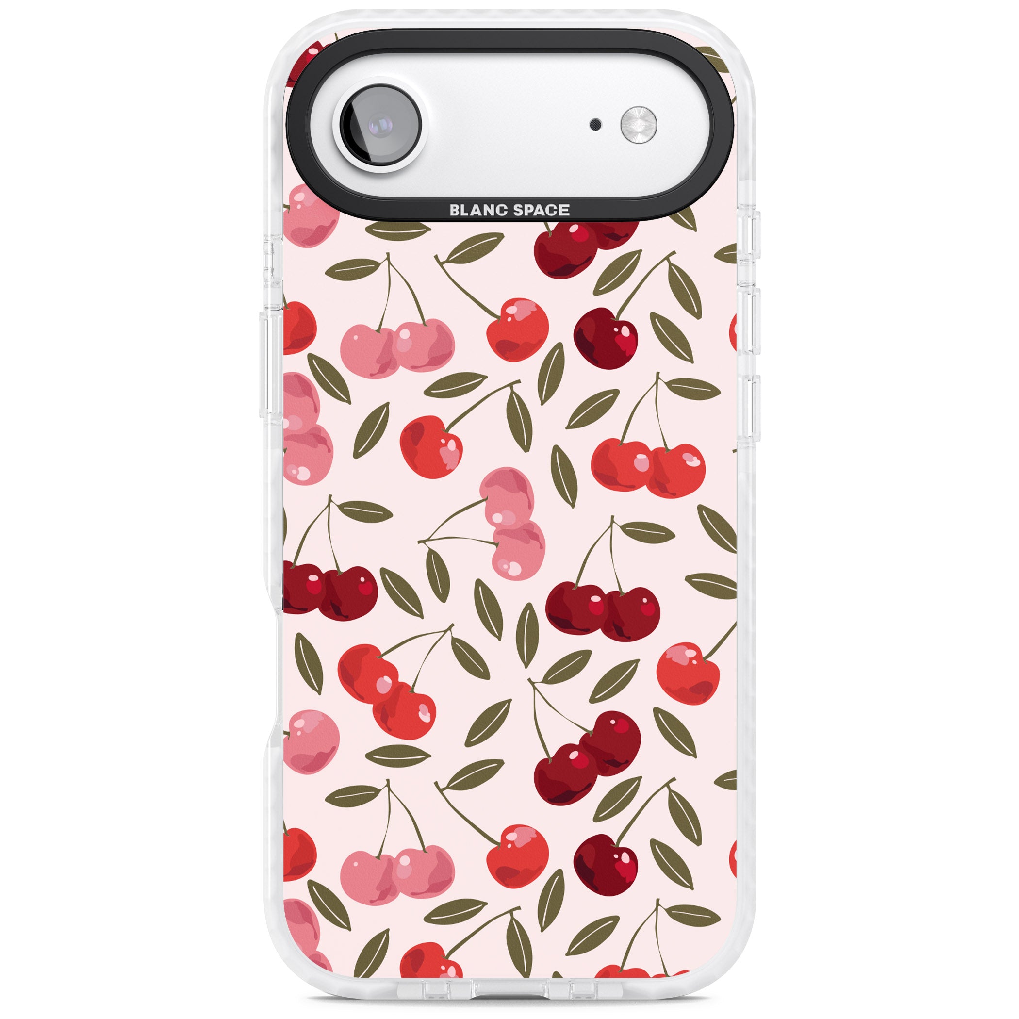 Fruity & Fun Patterns Cherries iPhone 17 Air Impact Pro Clear Phone Case