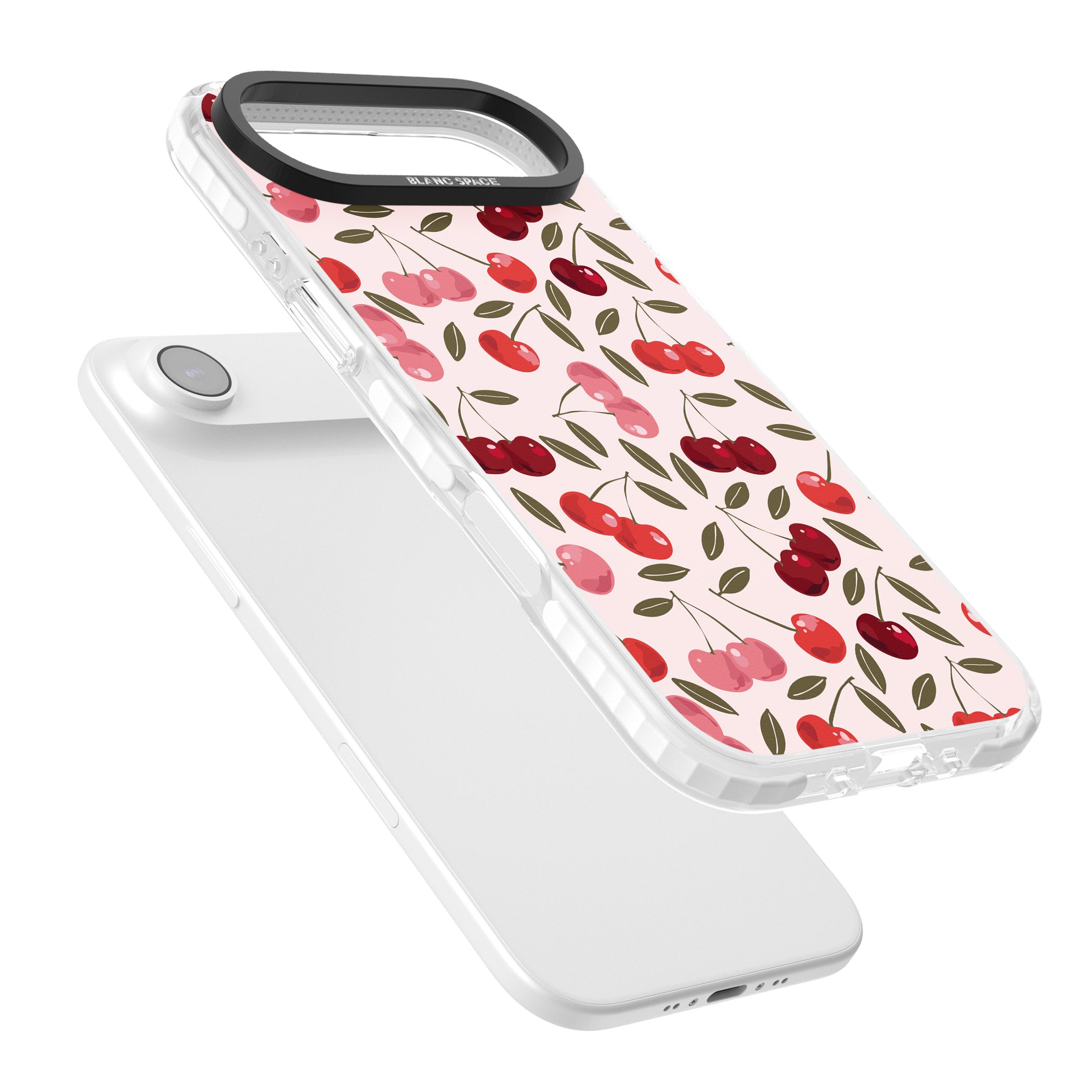 Fruity & Fun Patterns Cherries iPhone 17 Air Impact Pro Clear Phone Case Colours