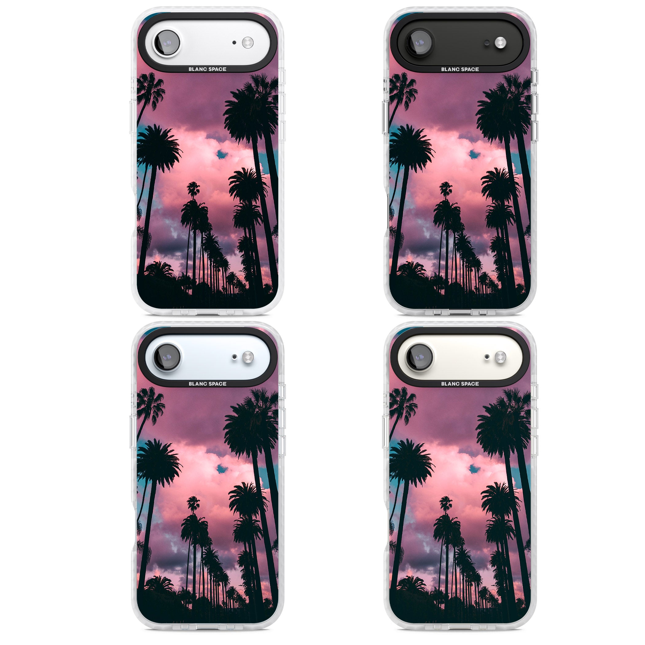 Sunset Palms iPhone 17 Air Impact Pro Clear Phone Case APT Impact Protection
