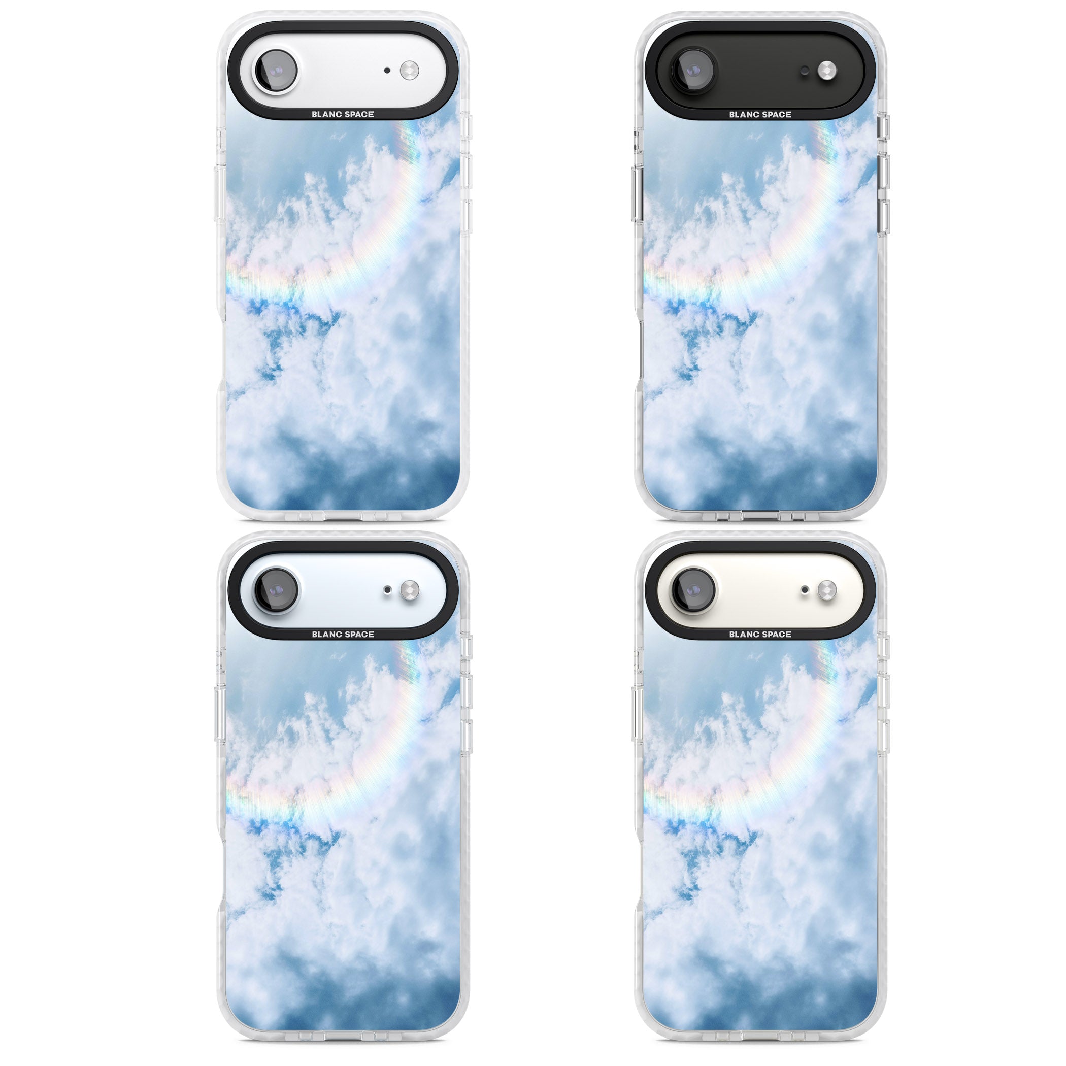 Pastel Rainbow Sky iPhone 17 Air Impact Pro Clear Phone Case APT Impact Protection