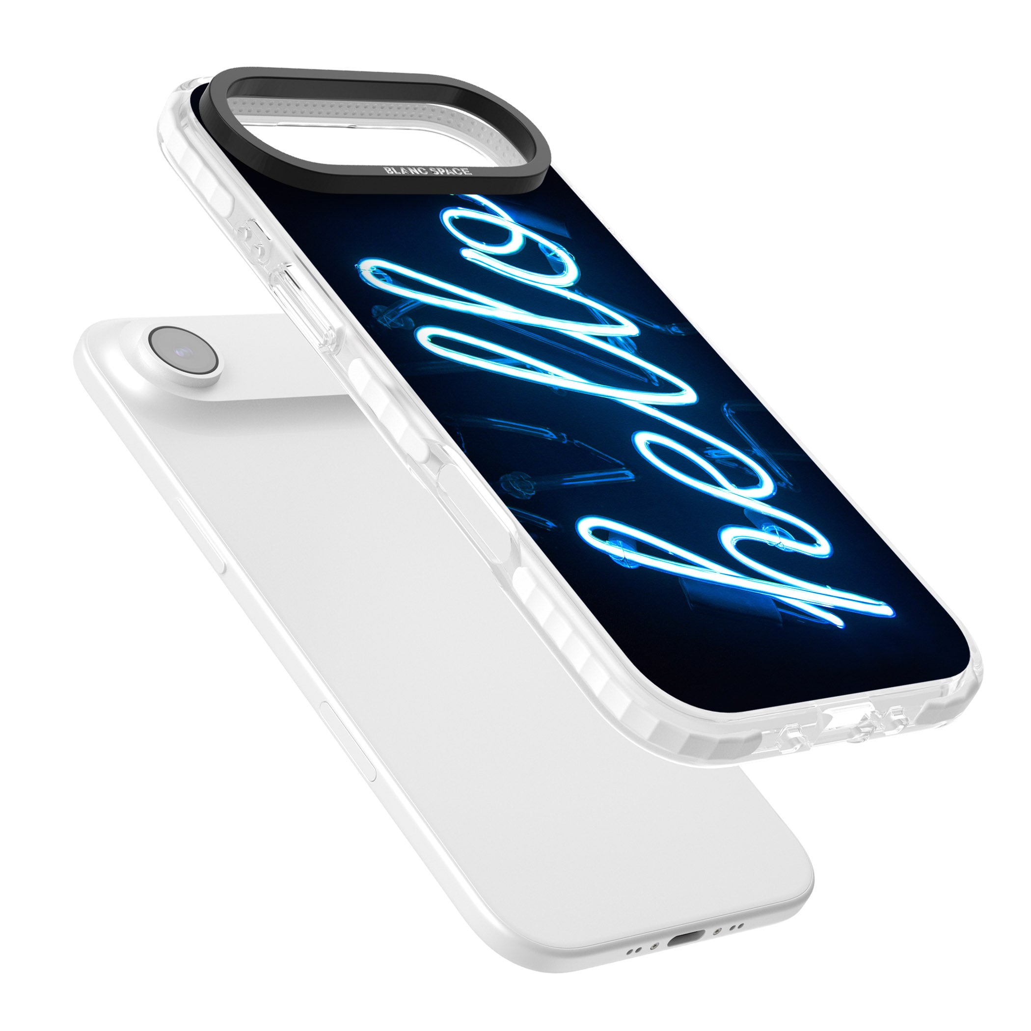 Hello Neon Sign iPhone 17 Air Impact Pro Clear Phone Case Colours