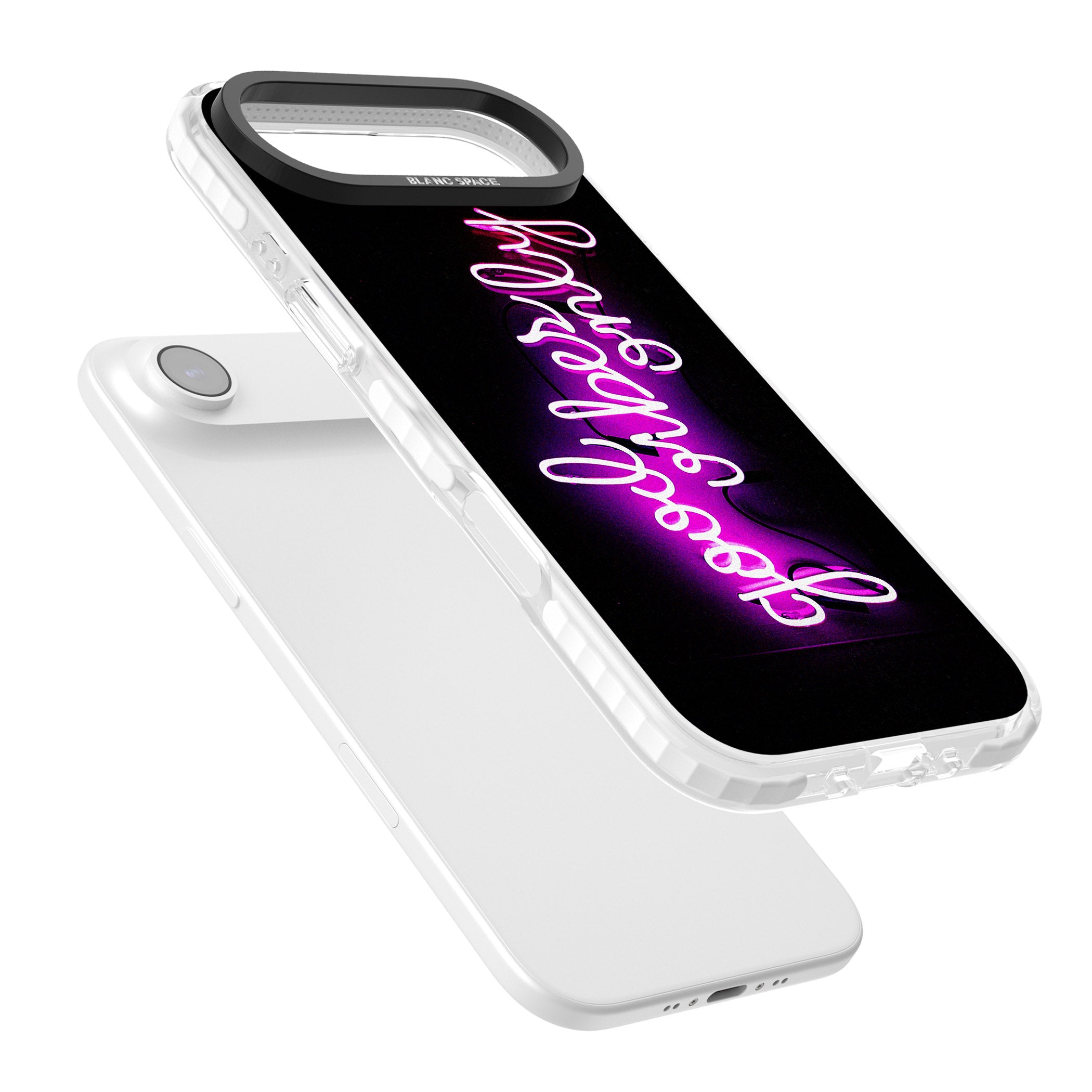Good Vibes Only Neon Glow iPhone 17 Air Impact Pro Clear Phone Case Colours