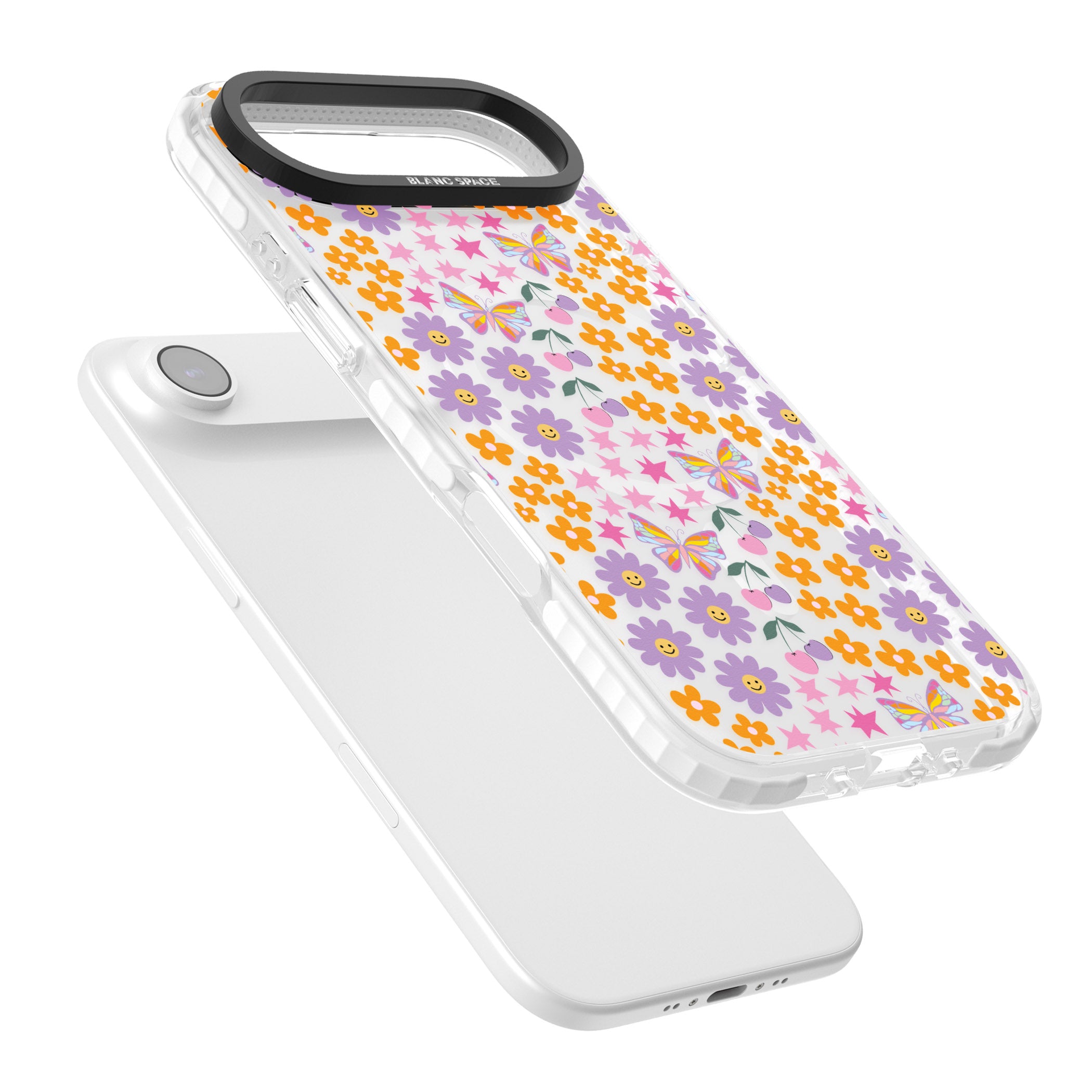 Botanical Bombardment iPhone 17 Air Impact Pro Clear Phone Case Colours