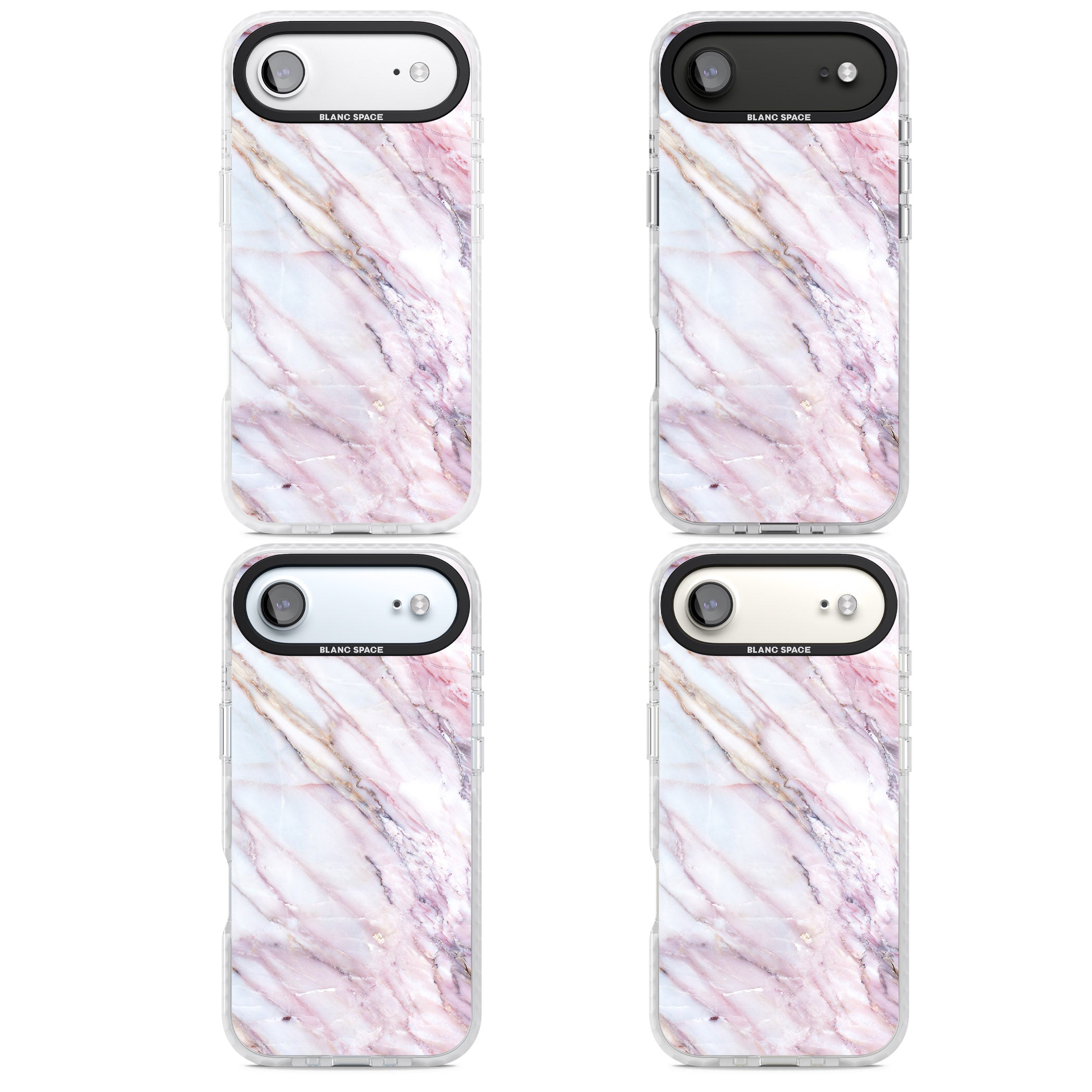 Blush Marble Glow iPhone 17 Air Impact Pro Clear Phone Case APT Impact Protection