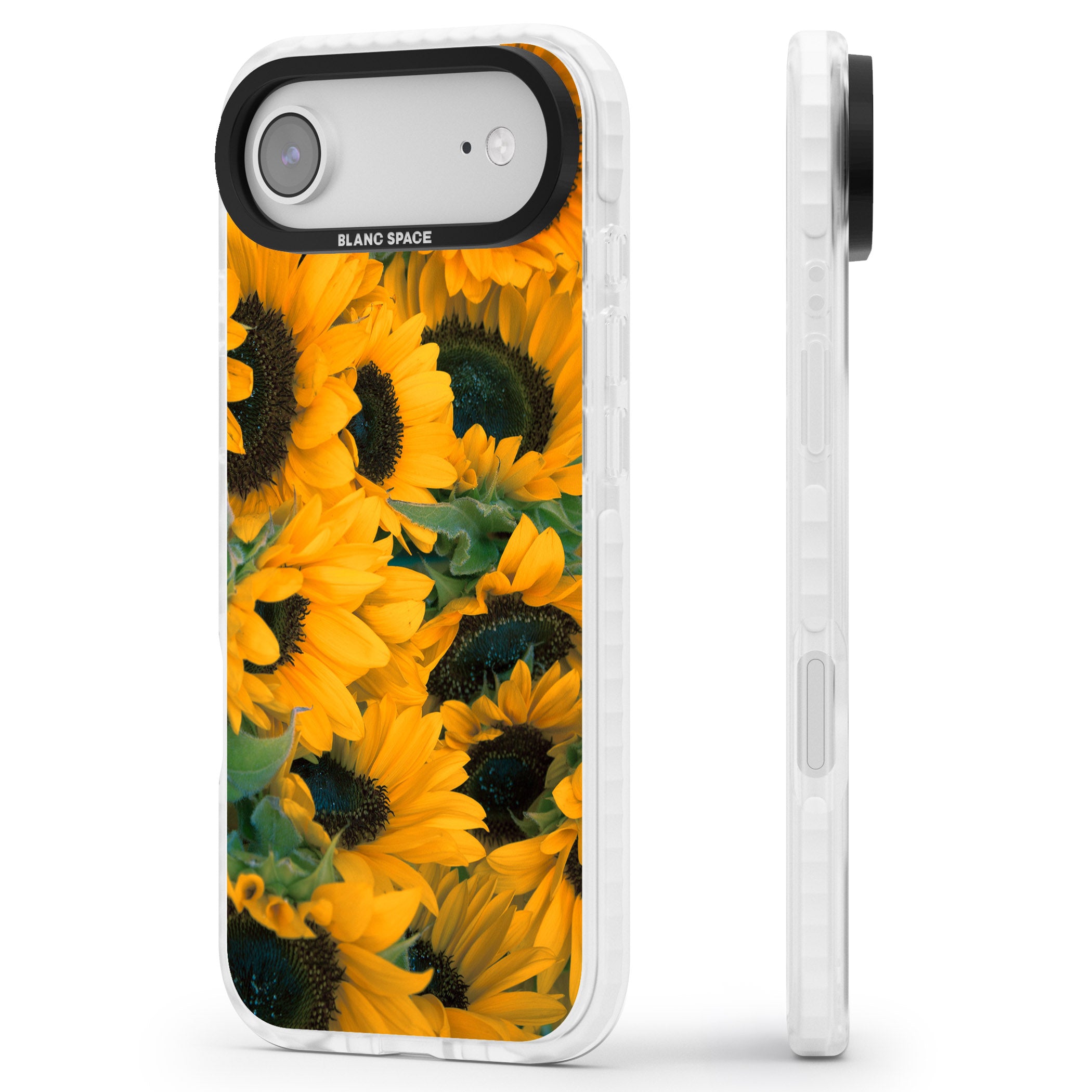 Sunflowers iPhone 17 Air Impact Pro Clear Phone Case Side Profile