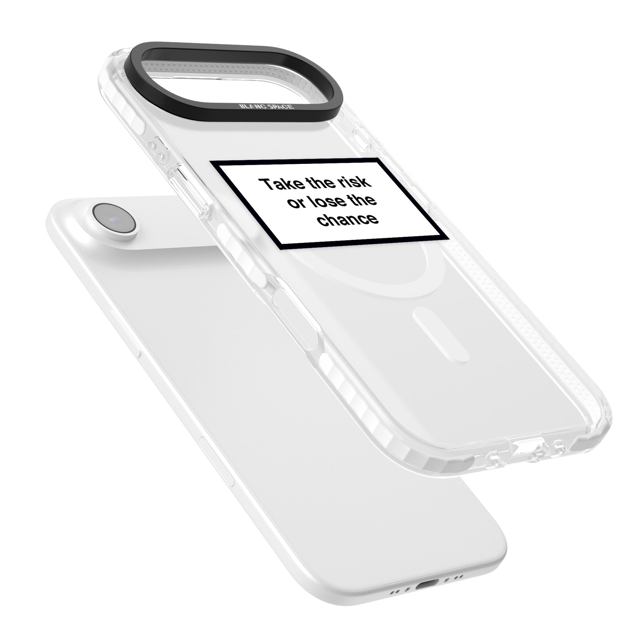 Take The Risk Or Lose The Chance iPhone 17 Air Impact Pro Clear Phone Case Colours