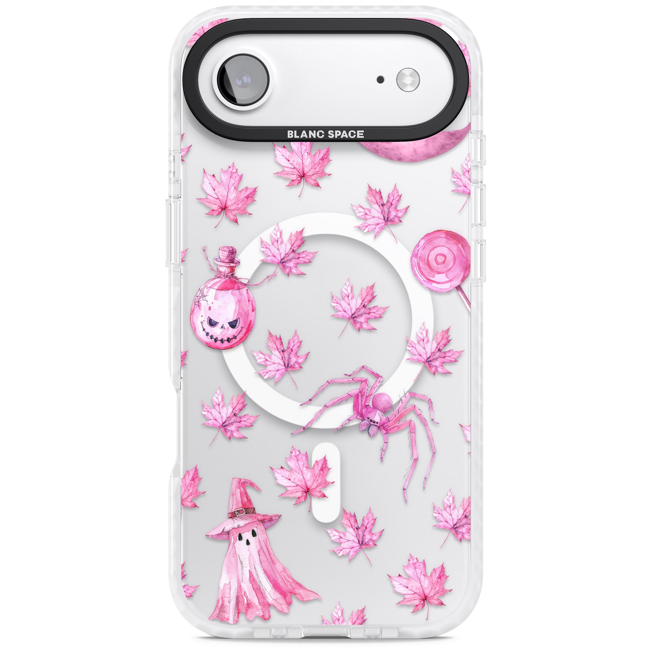 Pink Moon Maple iPhone 17 Air Impact Pro Clear Phone Case