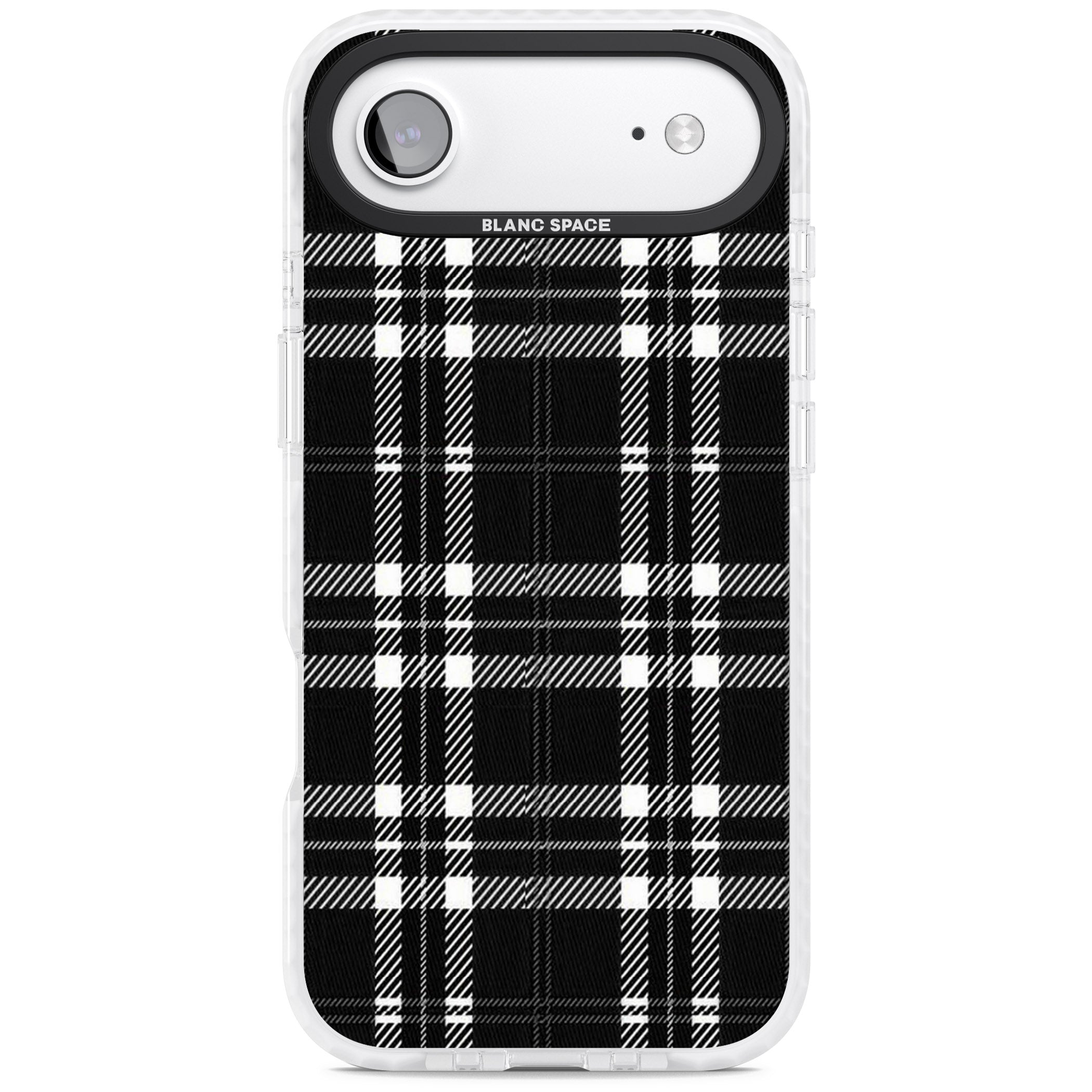 Divine Black Plaid iPhone 17 Air Impact Pro Clear Phone Case